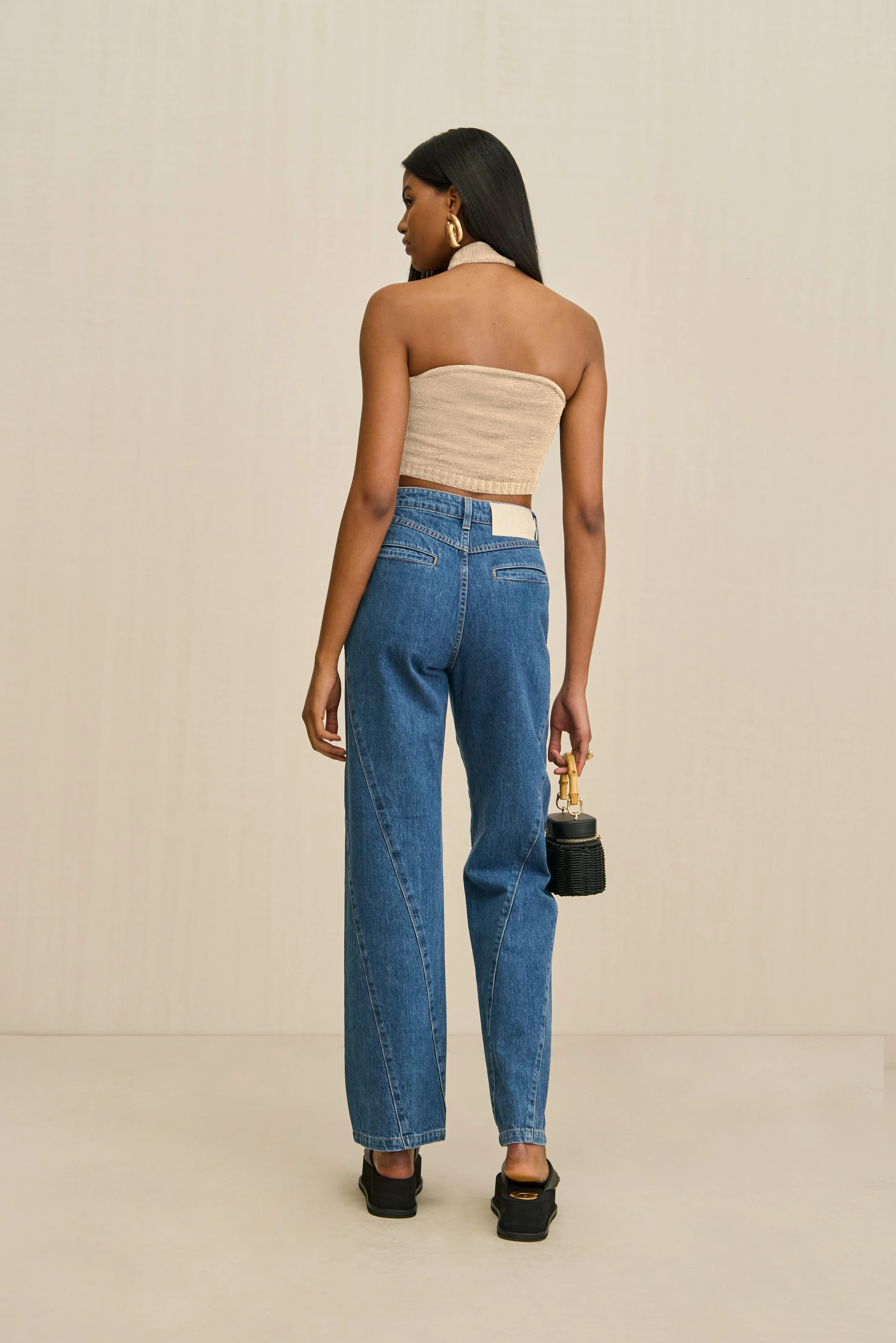 SORINE KNIT TOP - BEACH