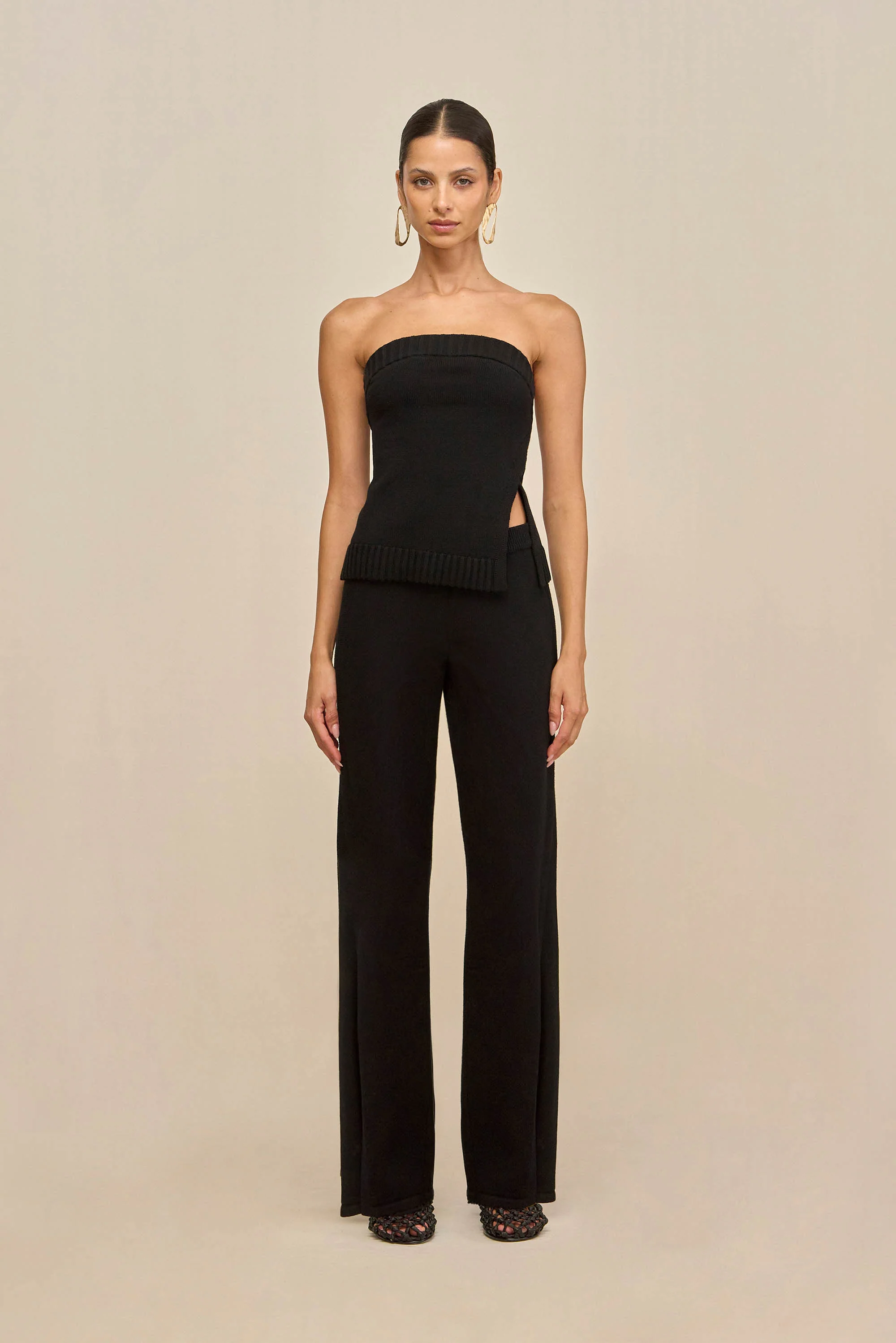 SHANE KNIT PANT - BLACK