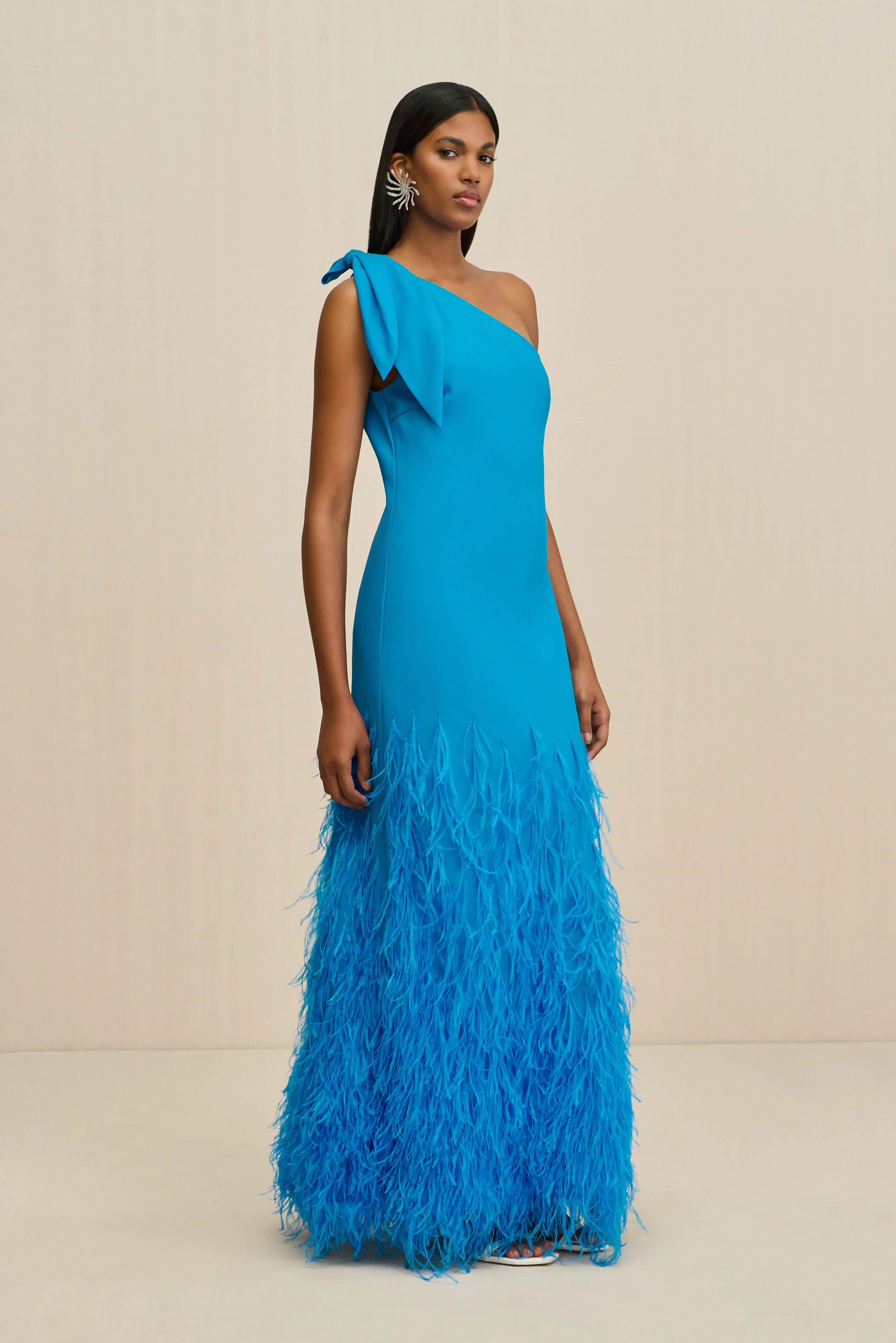 GHETA DRESS - LAKE BLUE