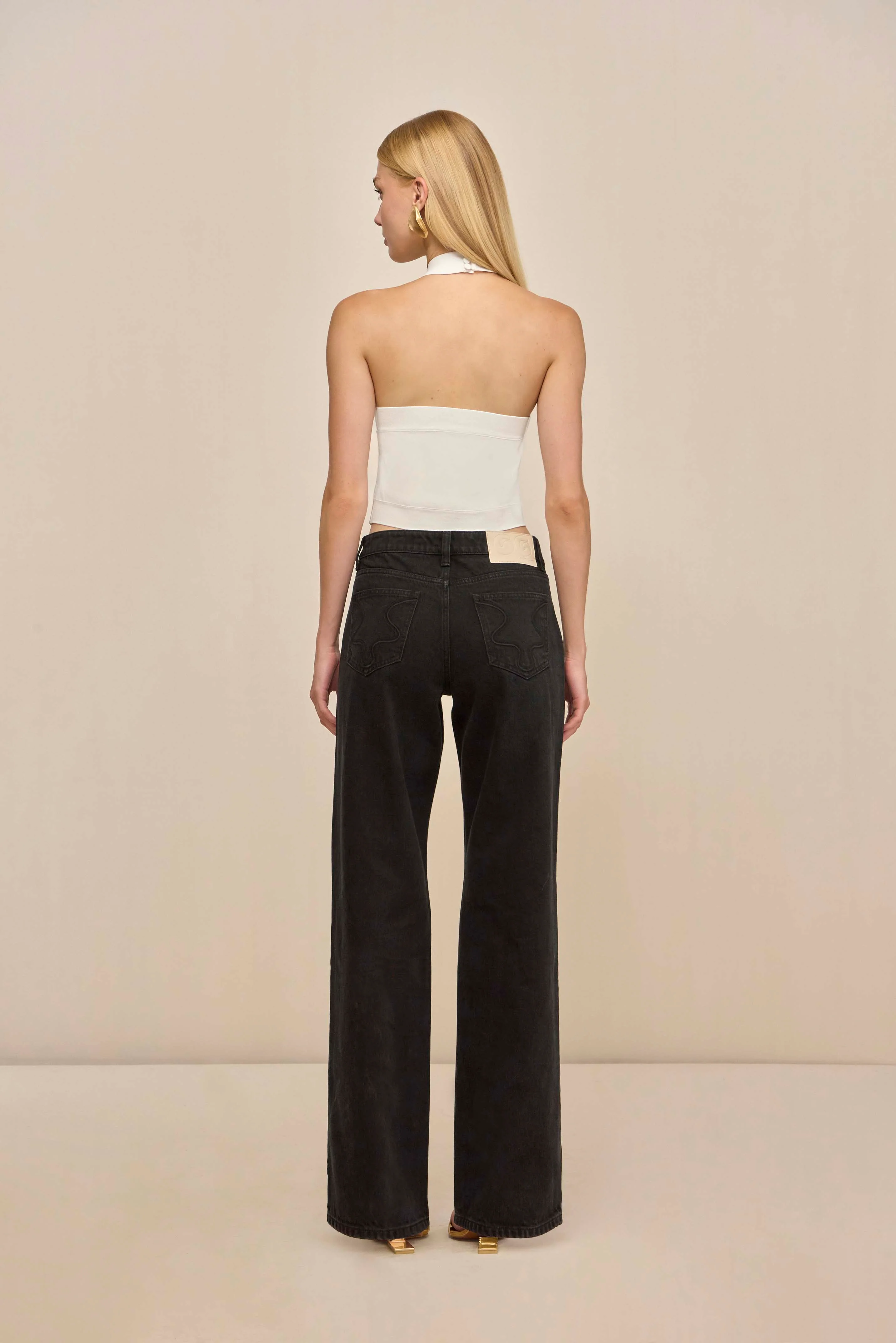 LOUISA KNIT TOP - OFF WHITE