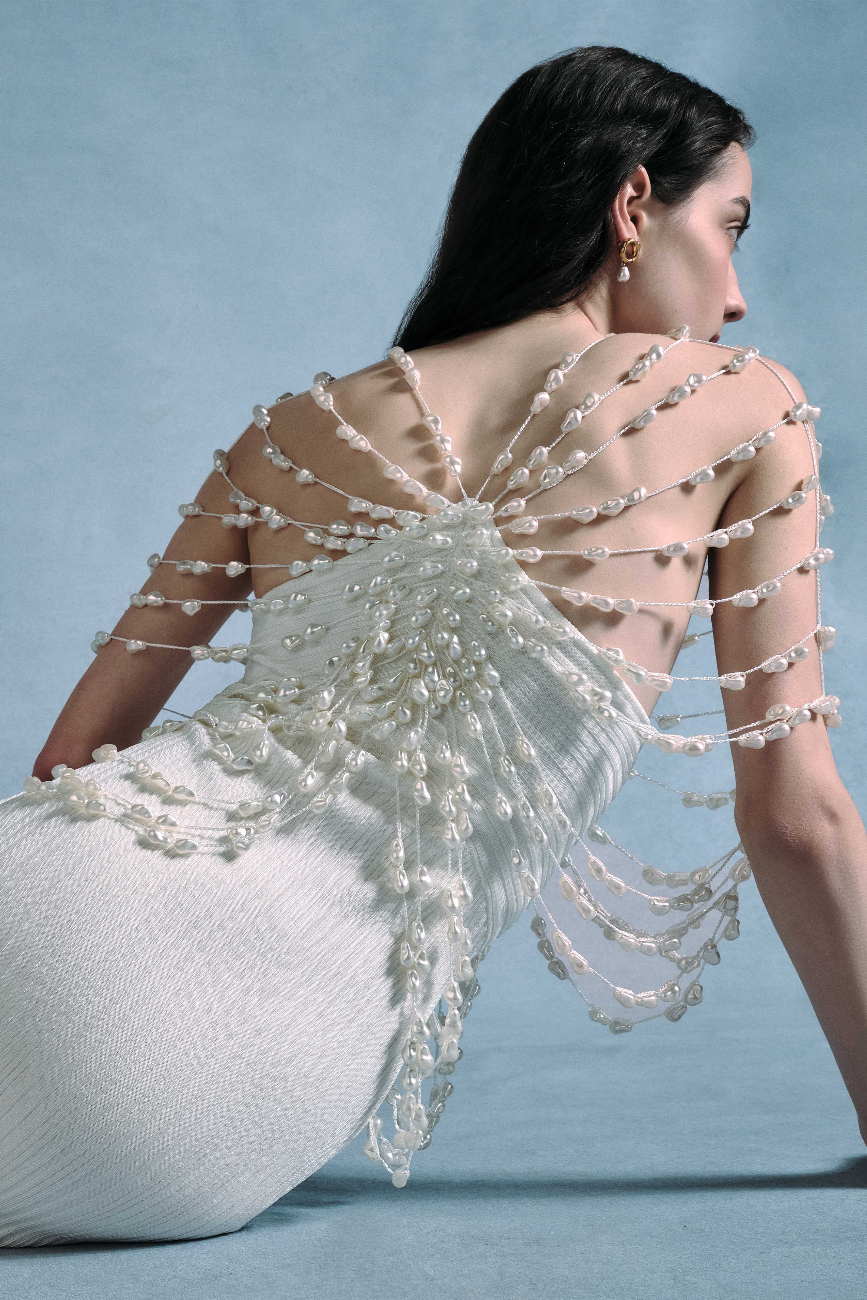 OLIVIANA KNIT DRESS - OFF WHITE