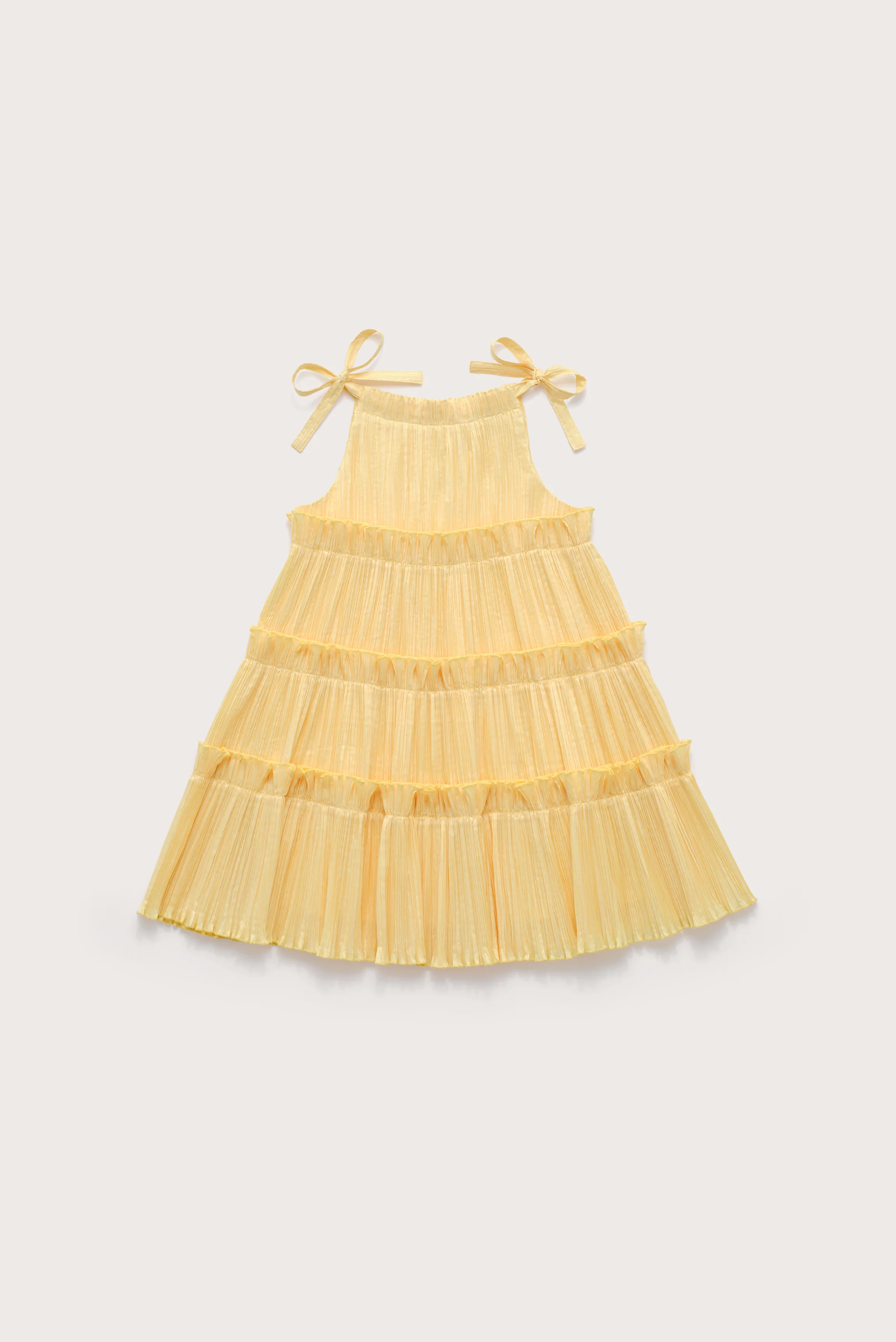 KIDS LEILAH DRESS - DAFFODIL