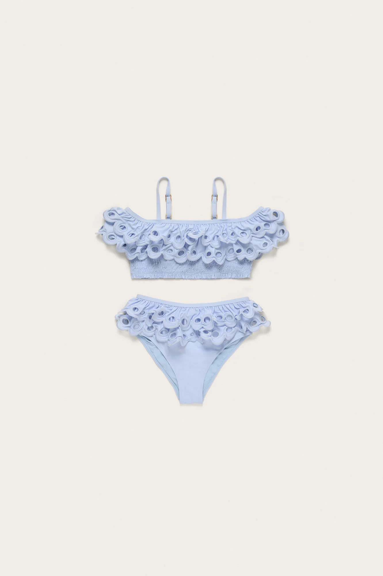KIDS GITI BIKINI & HAT SET - COASTAL