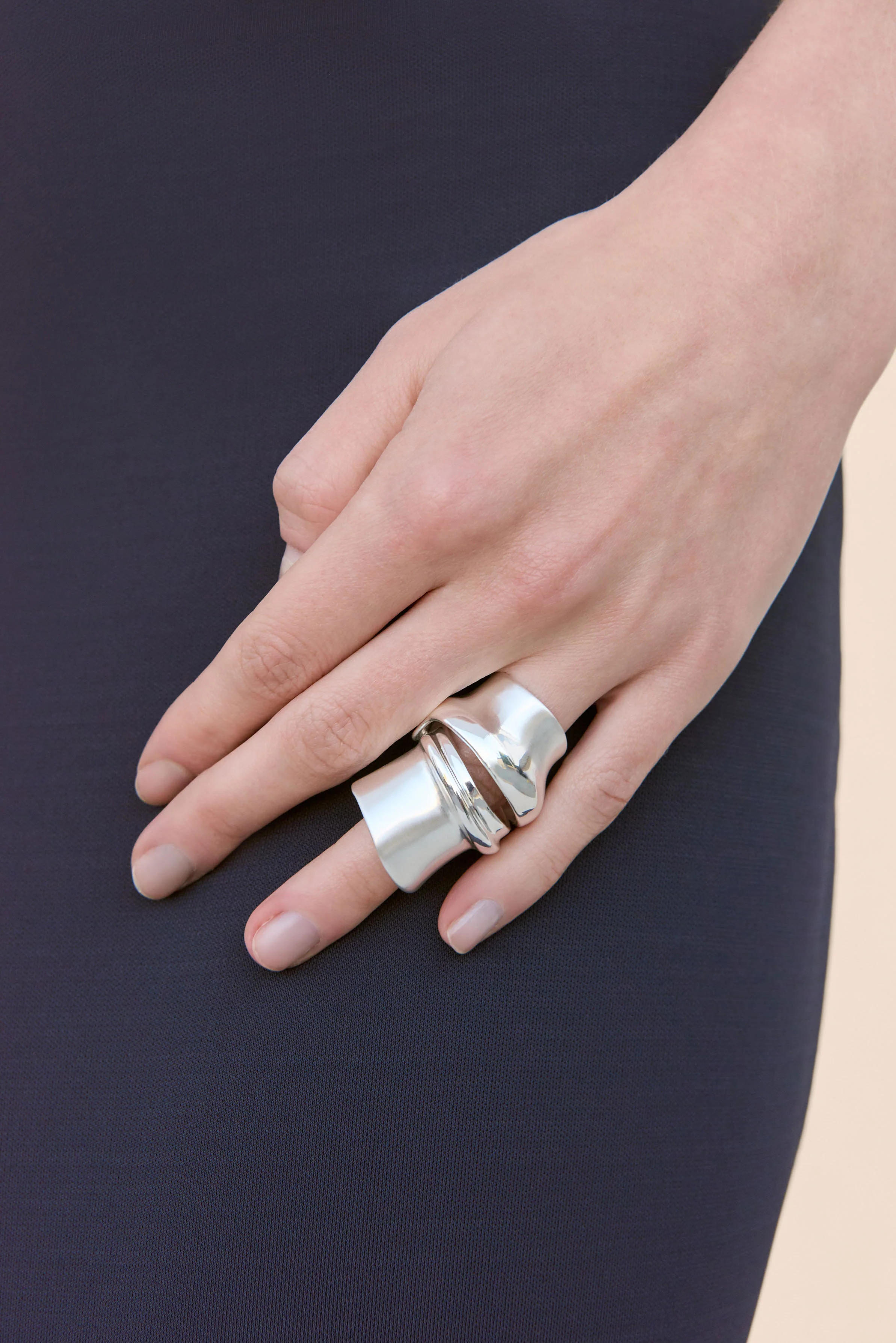 BAMBU RING - ANTIQUE SILVER