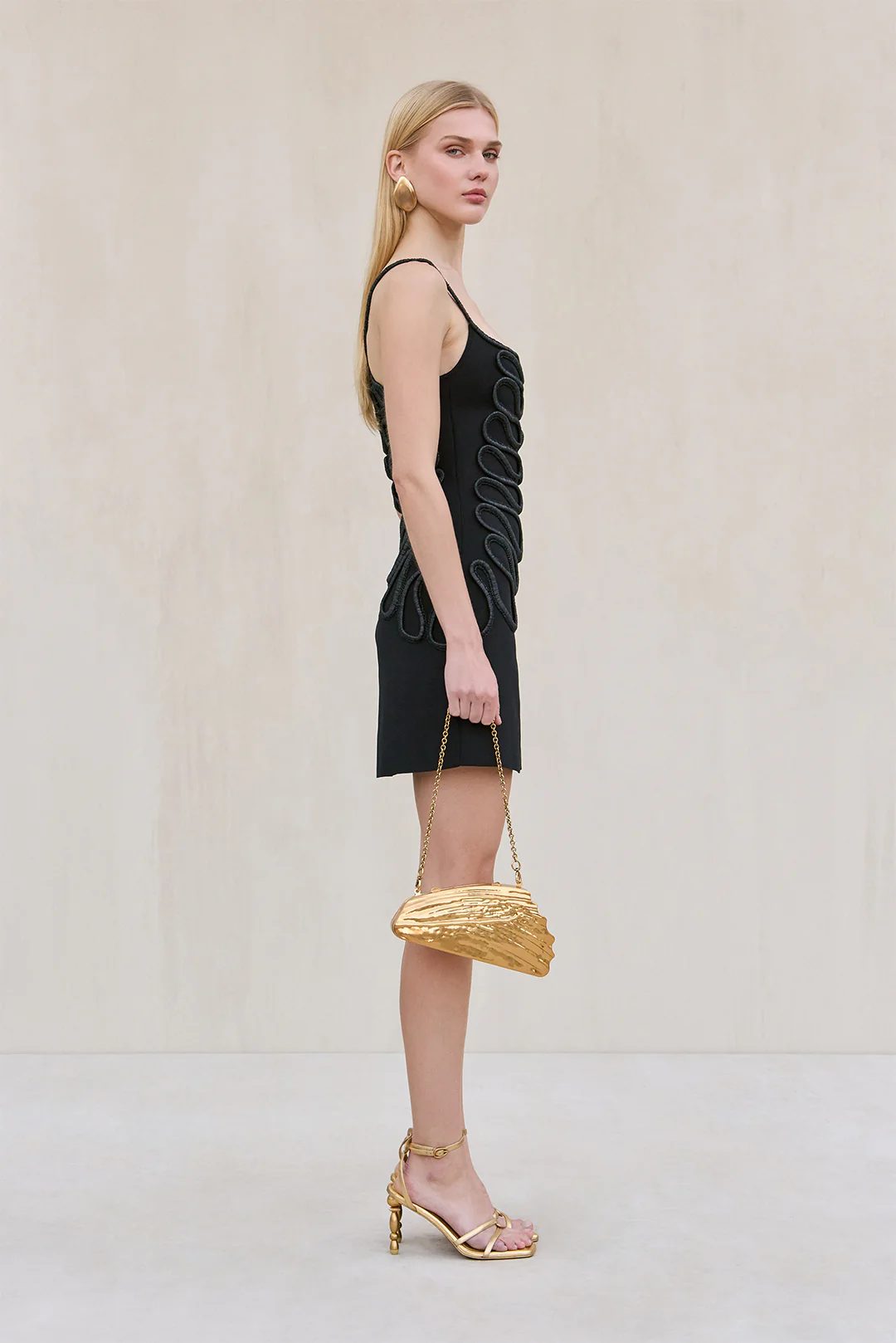 AIMEE KNIT DRESS - BLACK