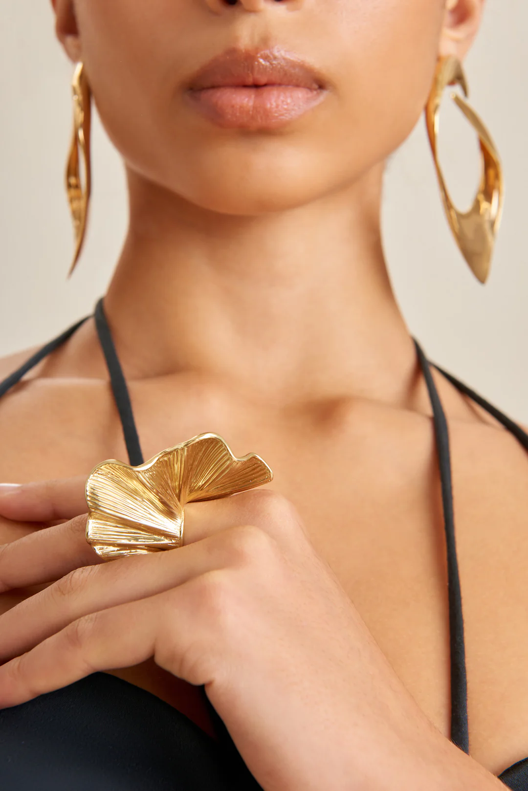 CELESTE RING - SHINY BRASS