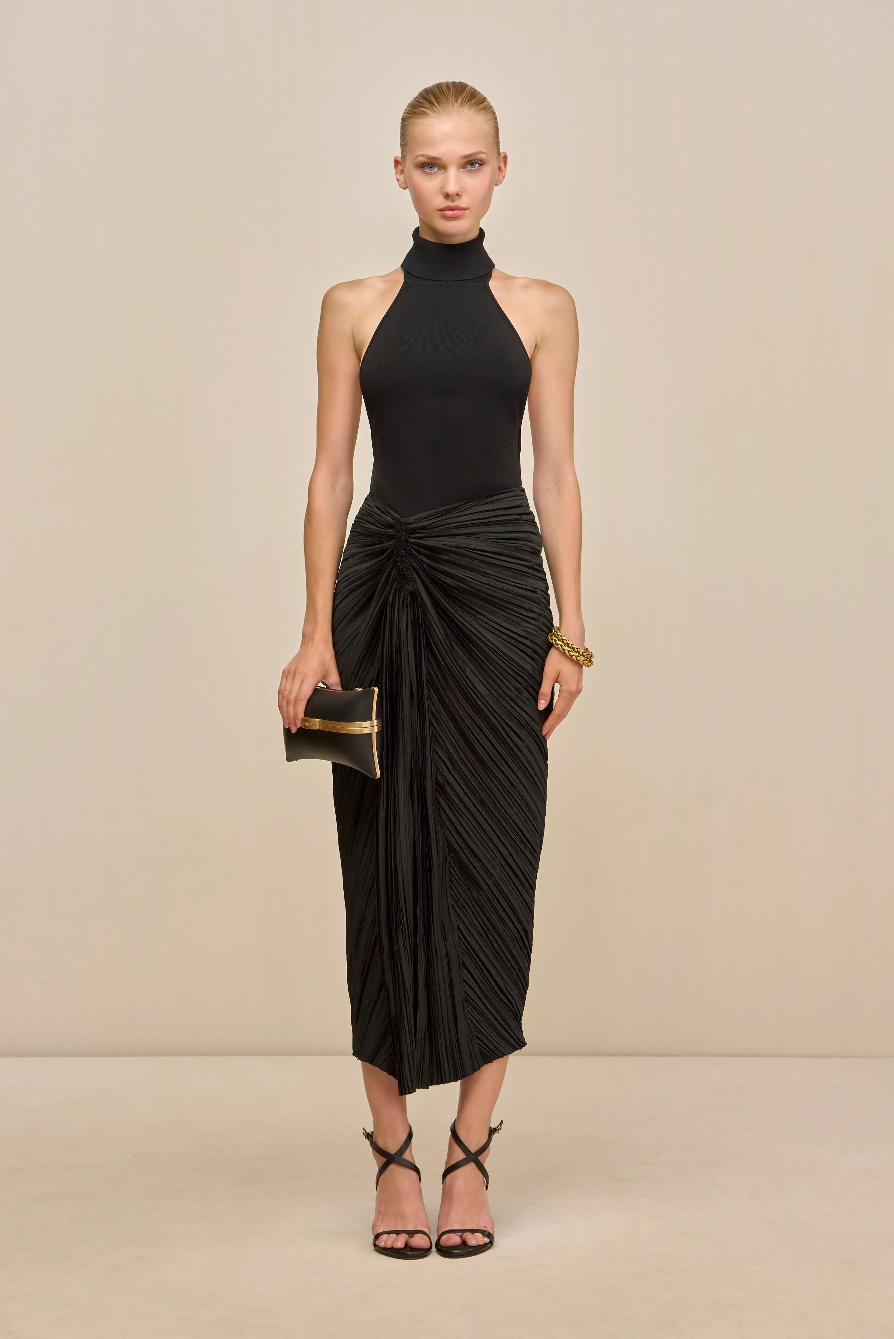 WAKE KNIT TOP - BLACK