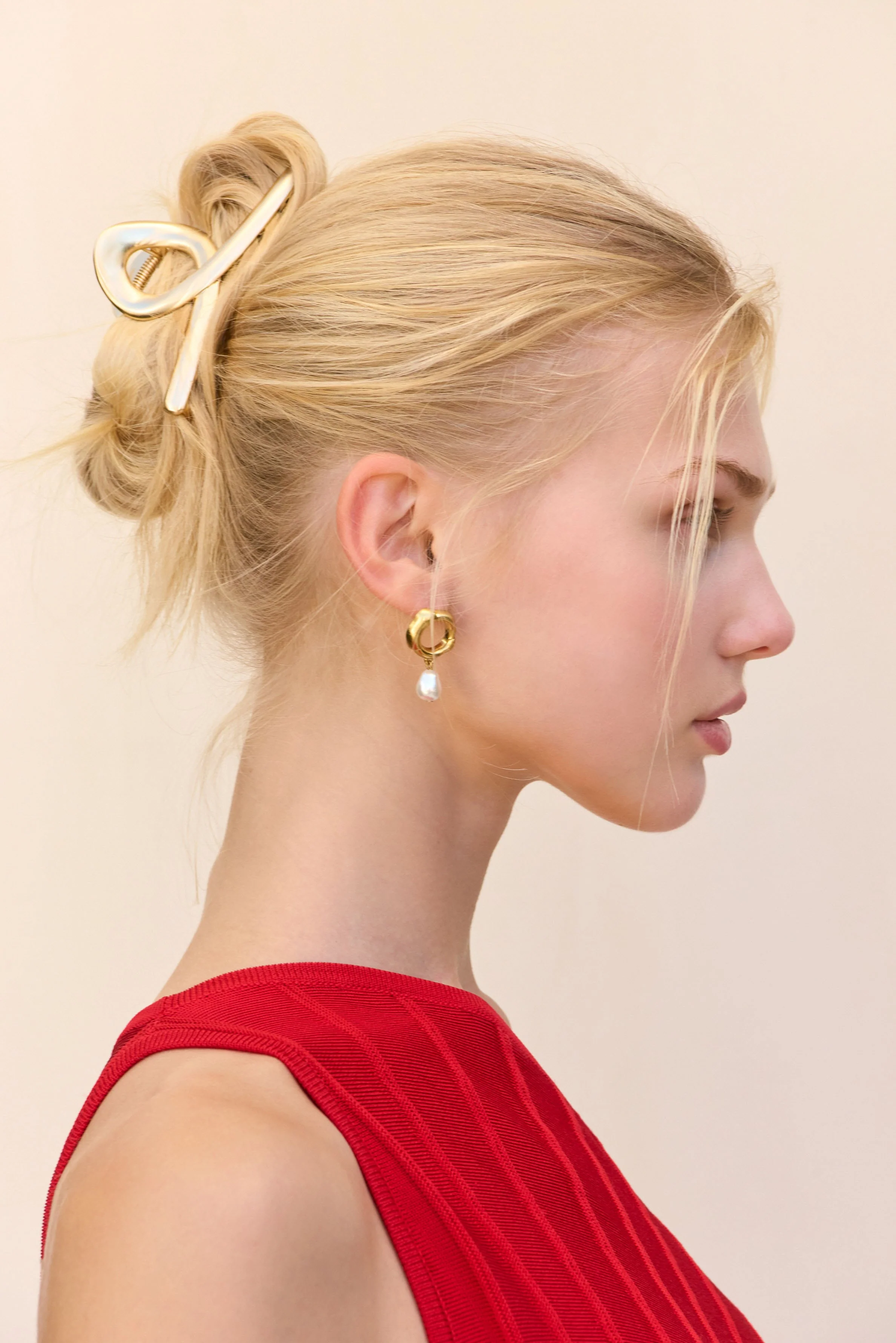 AZARIAH HAIR CLIP - BRUSHED BRASS
