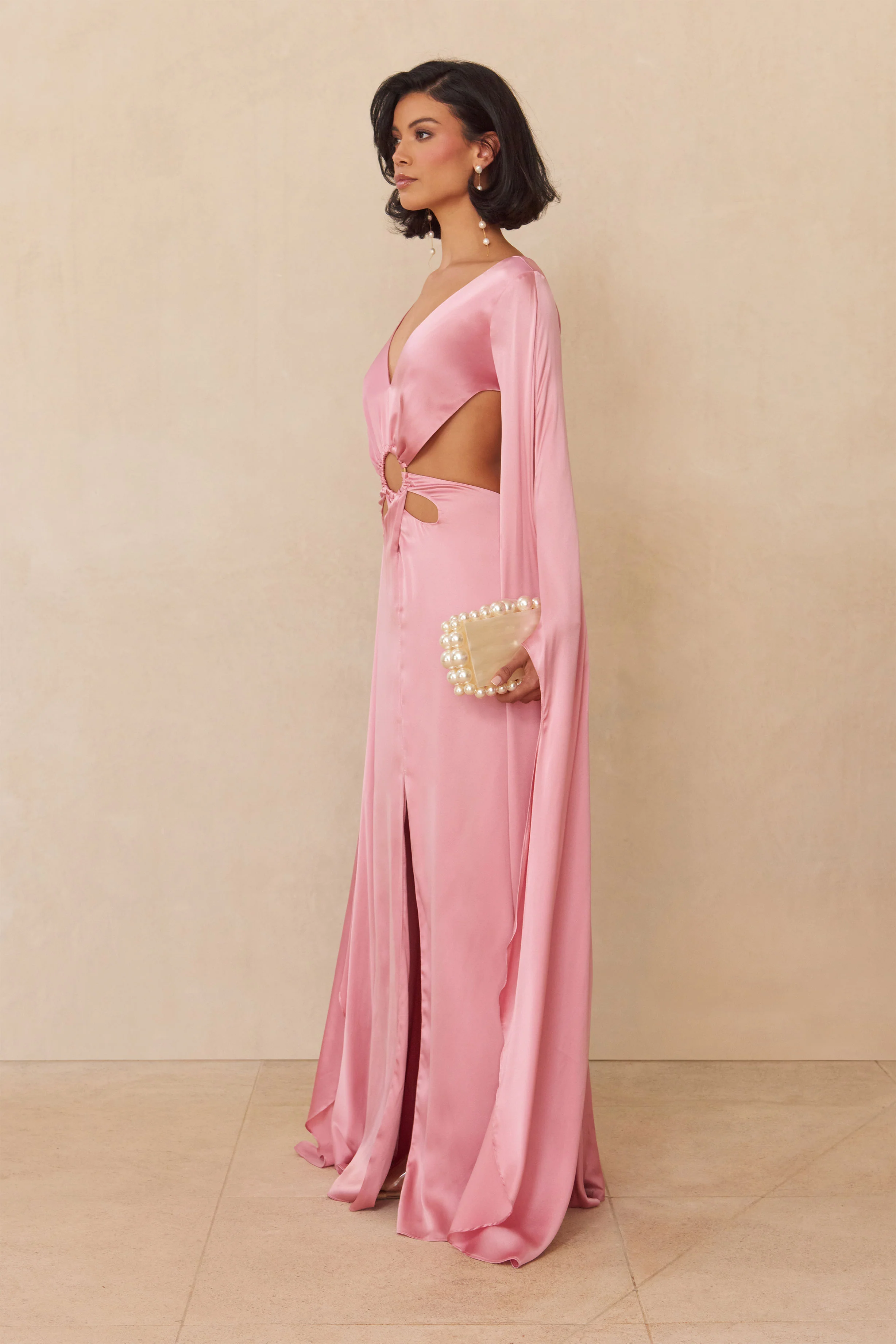JASMIN GOWN - SHELL PINK