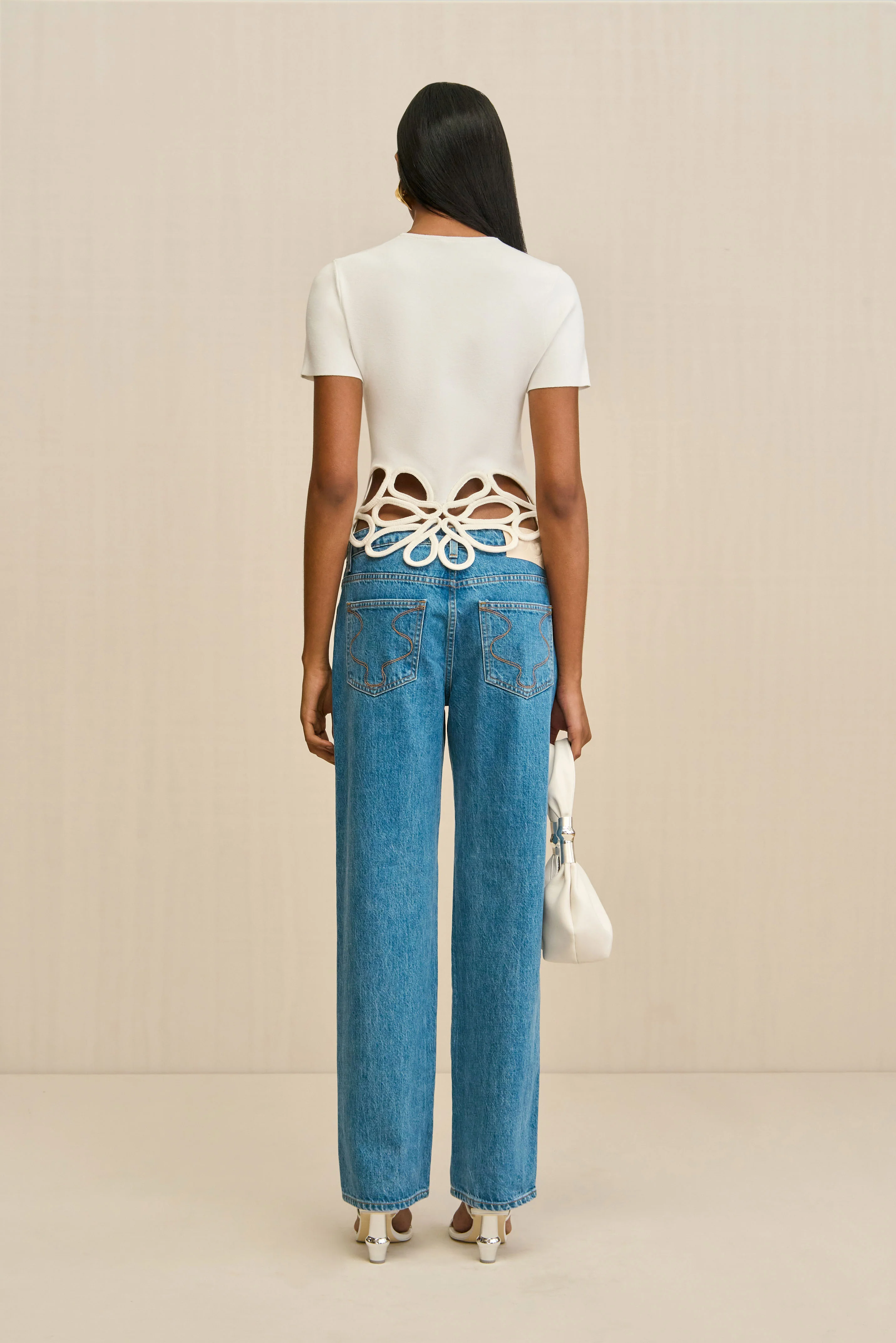 ERES KNIT TOP - OFF WHITE