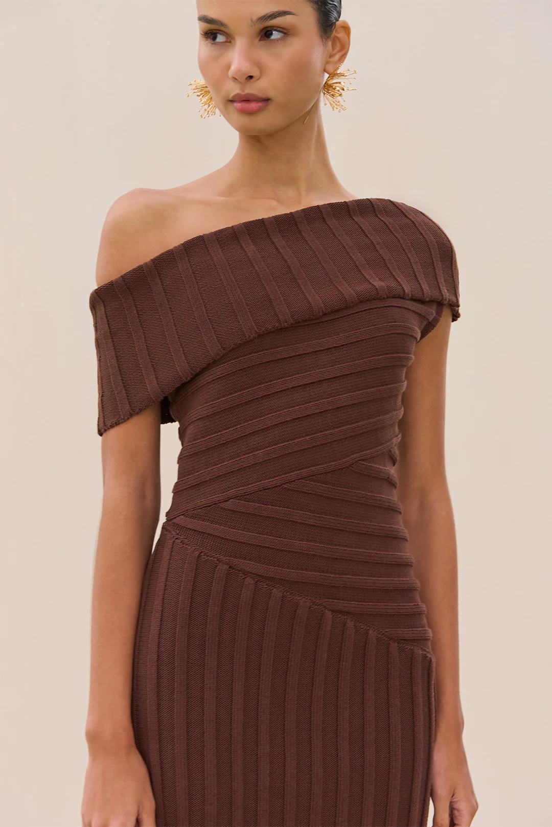 OCEANE KNIT DRESS - JAVA