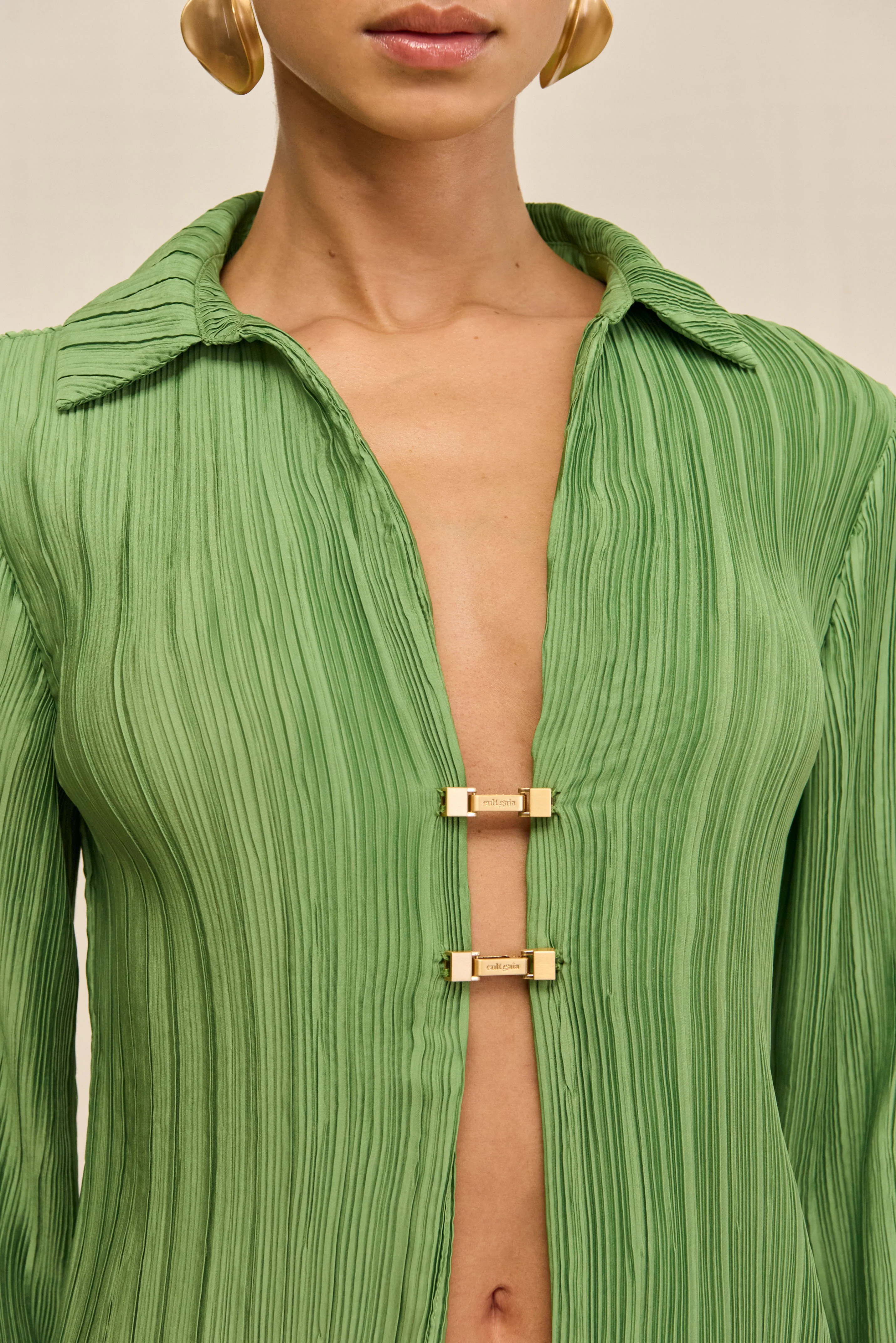 CLARABELLE TOP - PISTACHIO