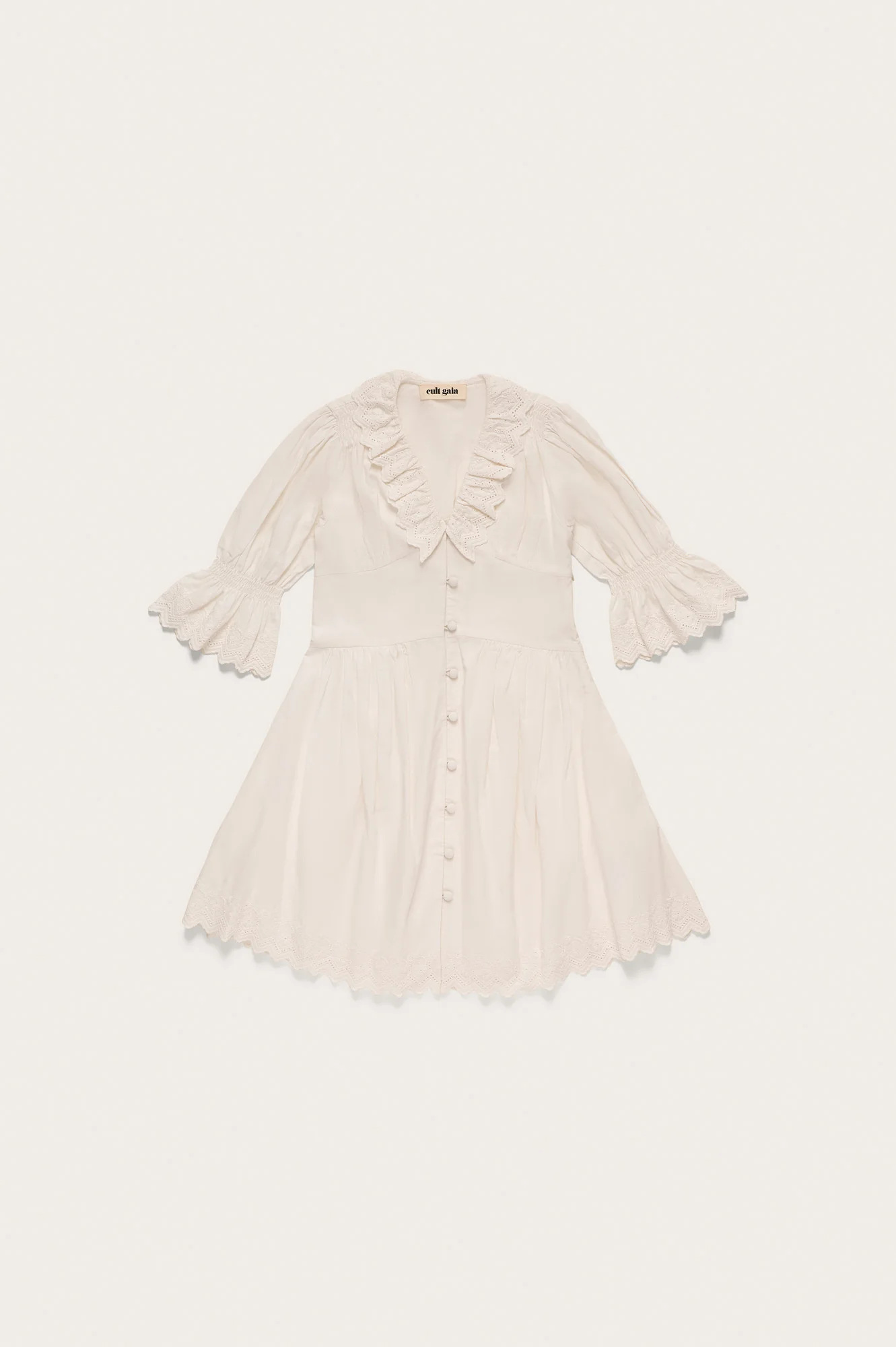 KIDS WILLOW DRESS - OFF WHITE
