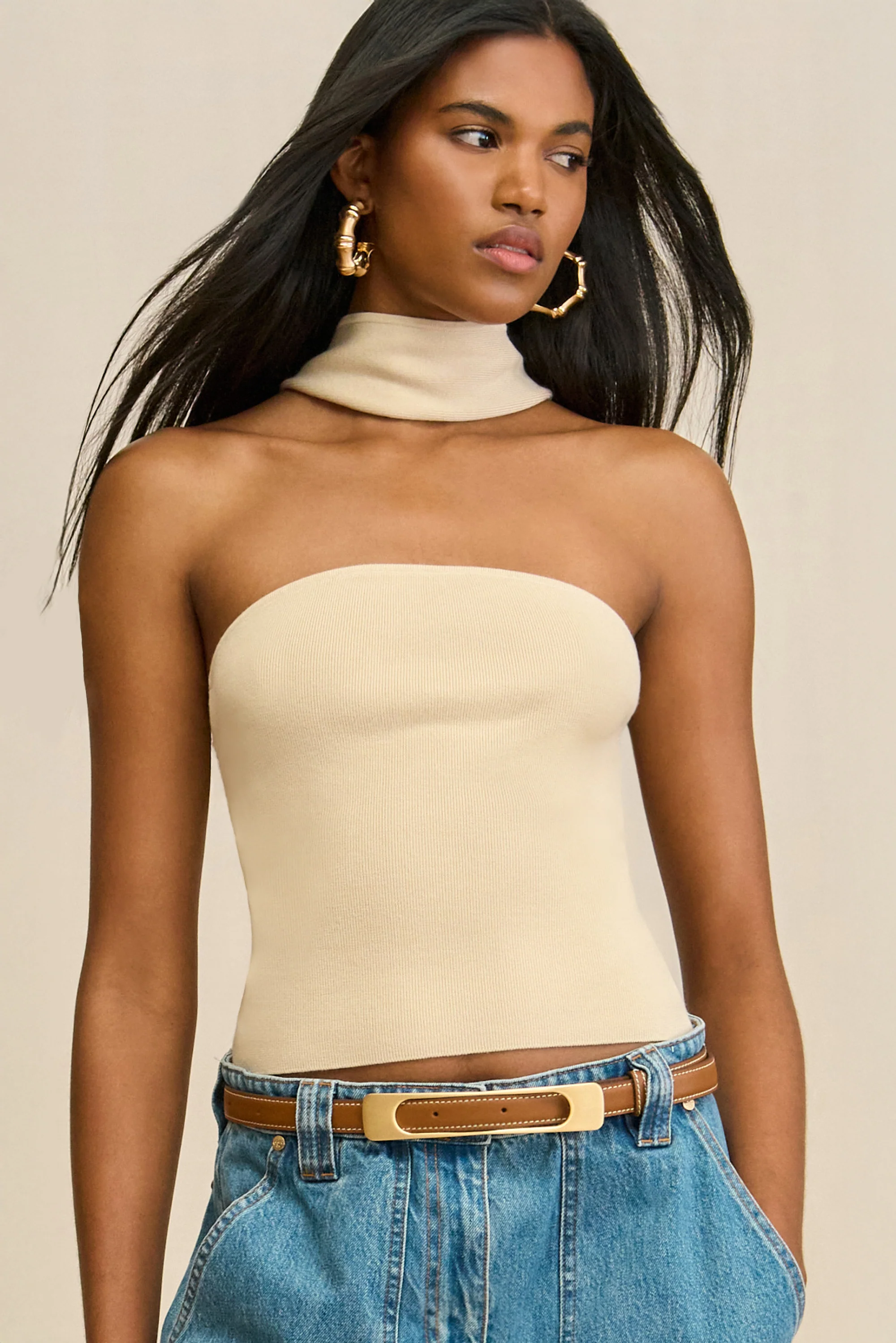 WALI KNIT TOP - BEACH