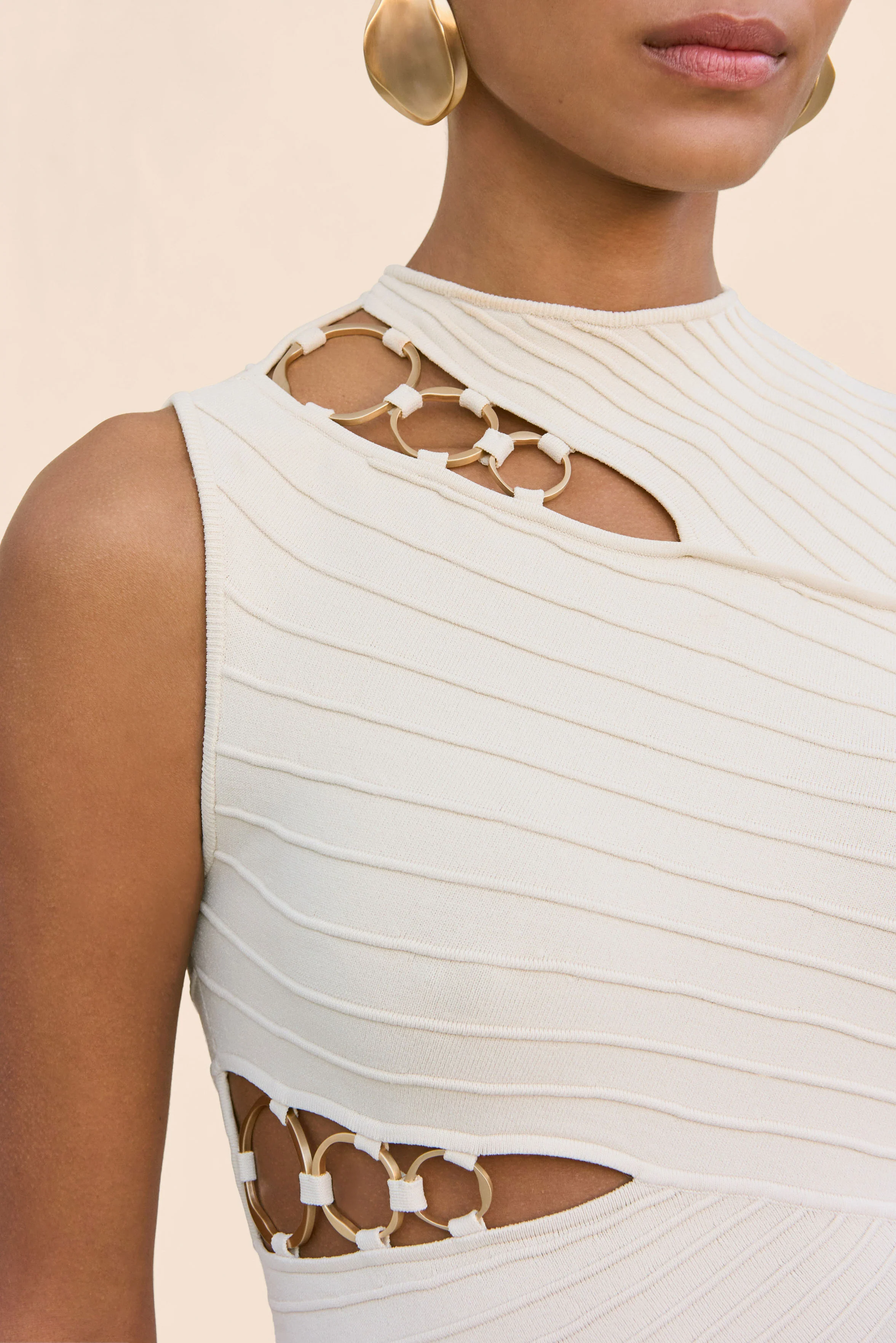 DIMETRIA KNIT DRESS - BEACH