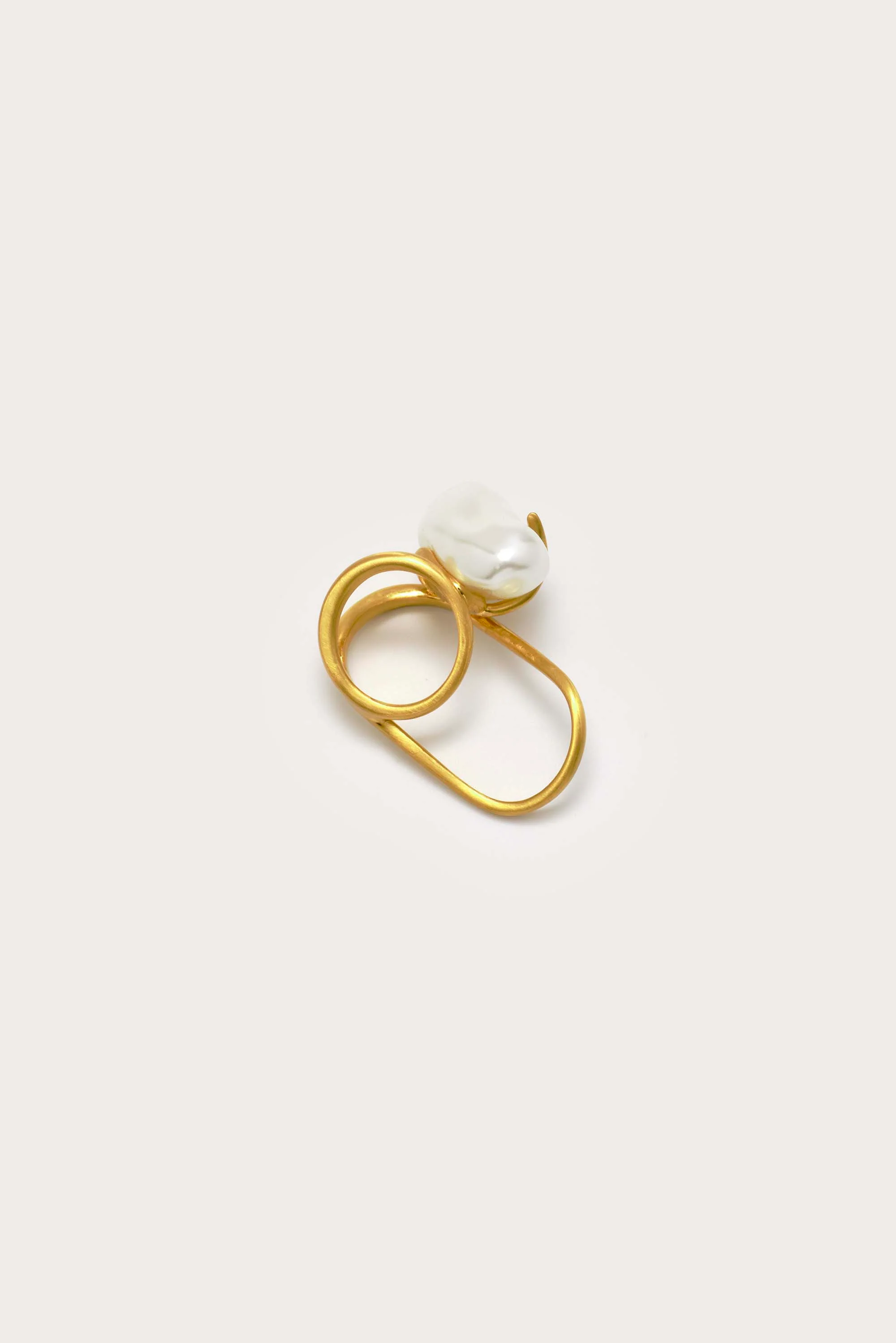 MARAIS RING - BRUSHED BRASS