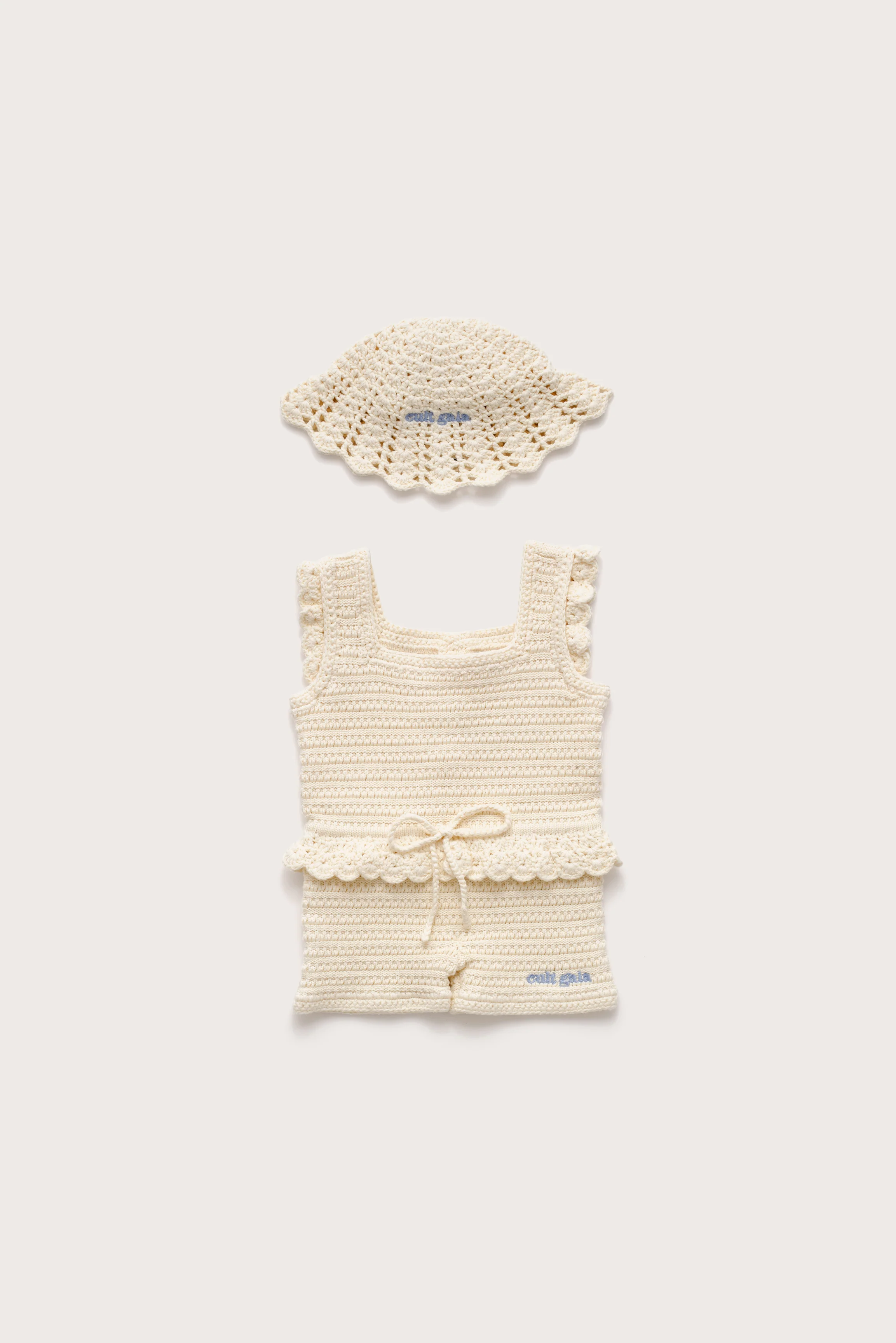 BABY CATALINA JUMPSUIT SET - OFF WHITE