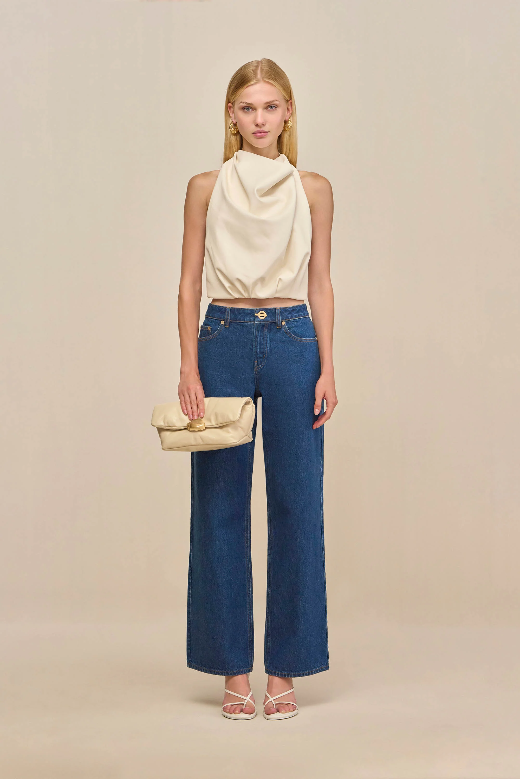 ADRIENNE TOP - SEASHELL