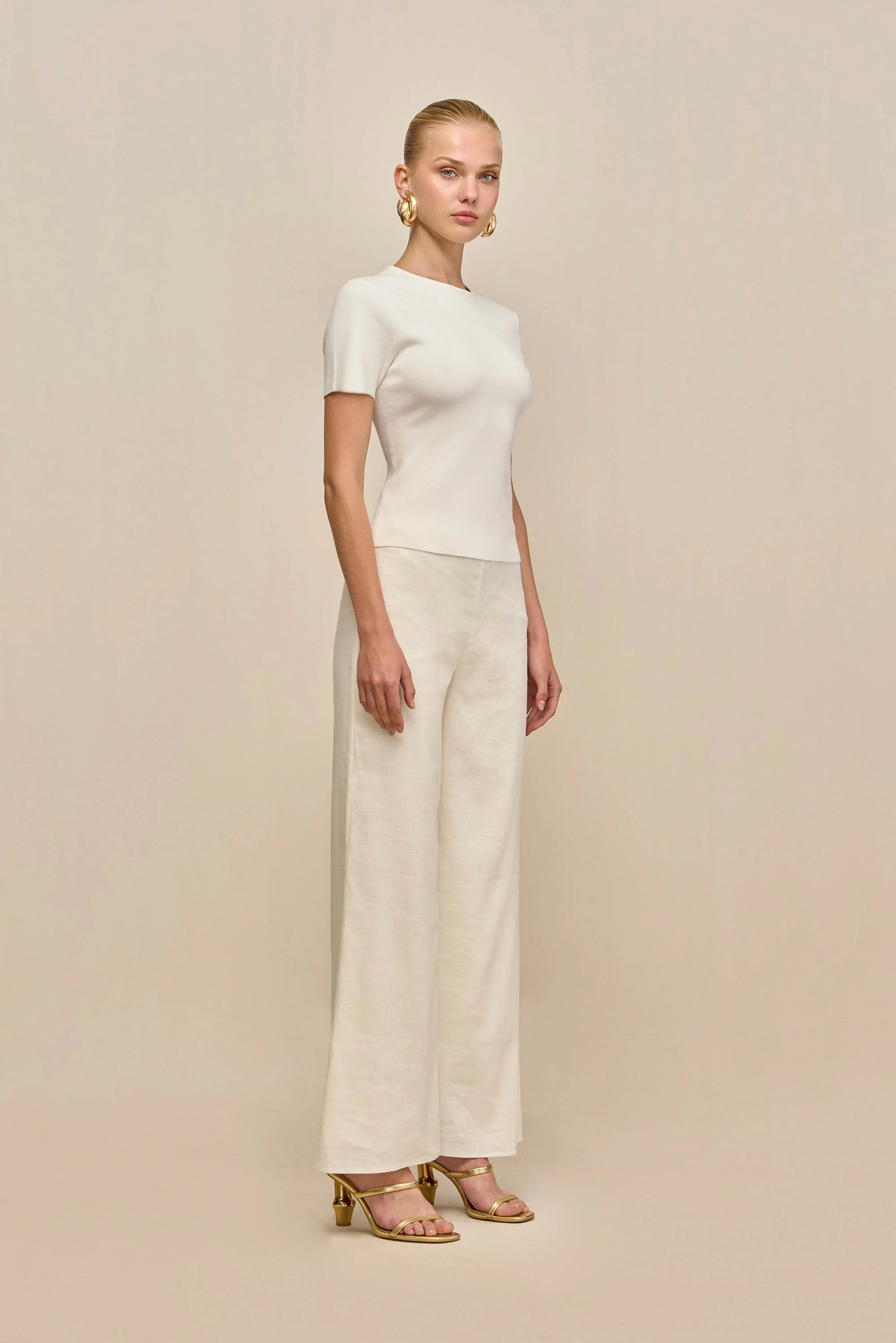 MILIOS KNIT TOP - OFF WHITE
