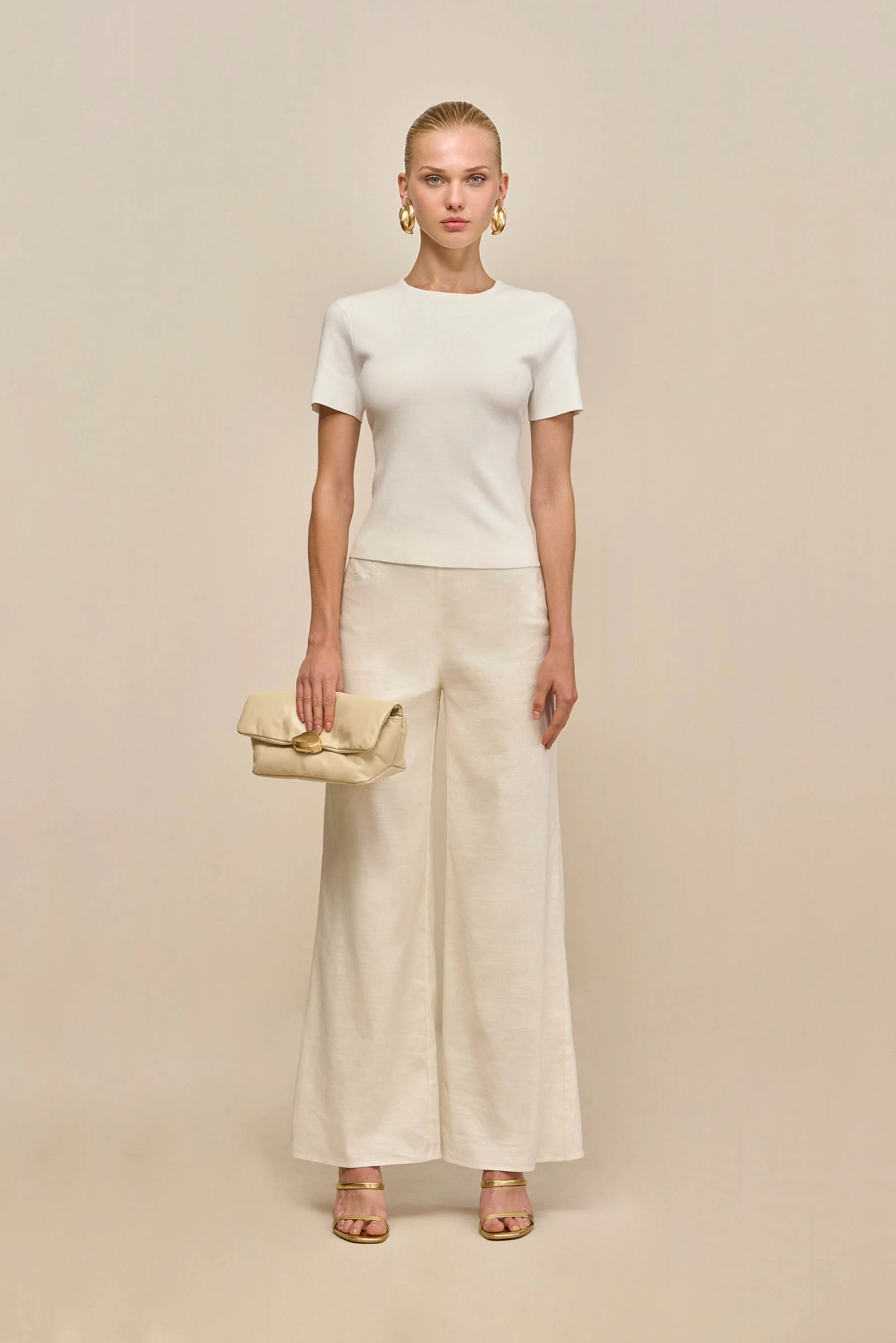 MILIOS KNIT TOP - OFF WHITE