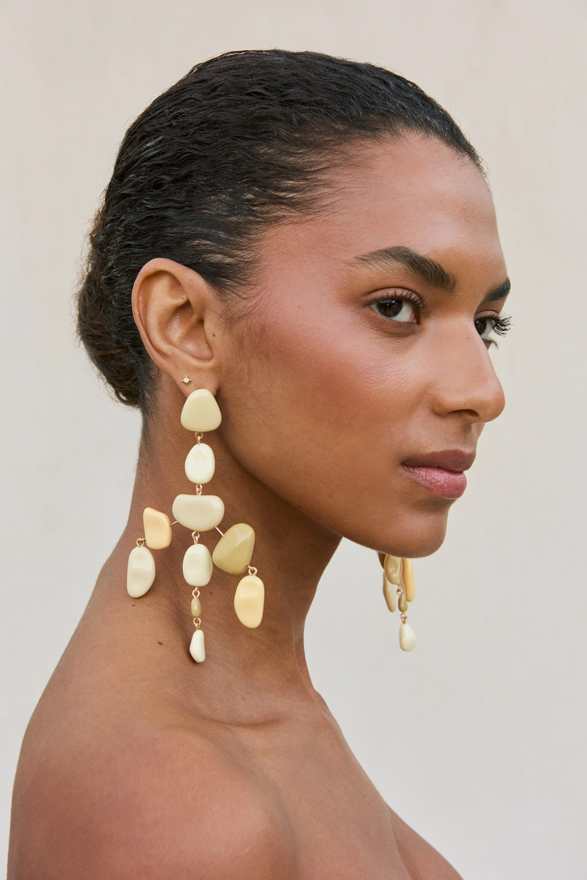 SLOANE EARRING - SAND DEGRADE MULTI