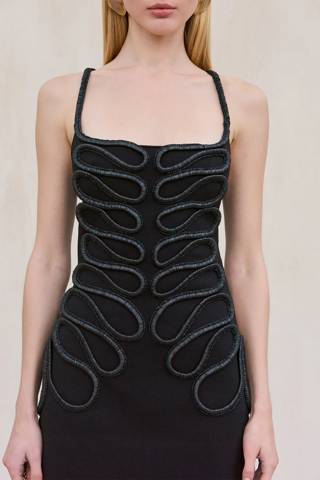 AIMEE KNIT DRESS - BLACK