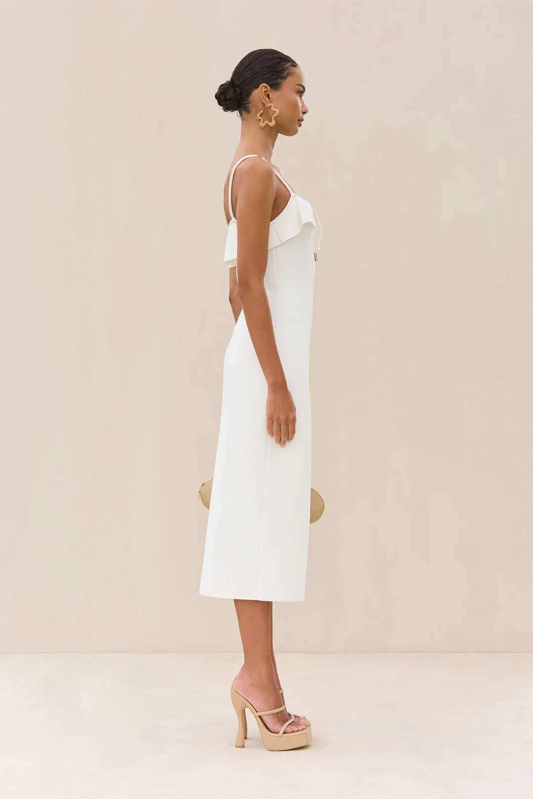 CIERA KNIT DRESS - OFF WHITE