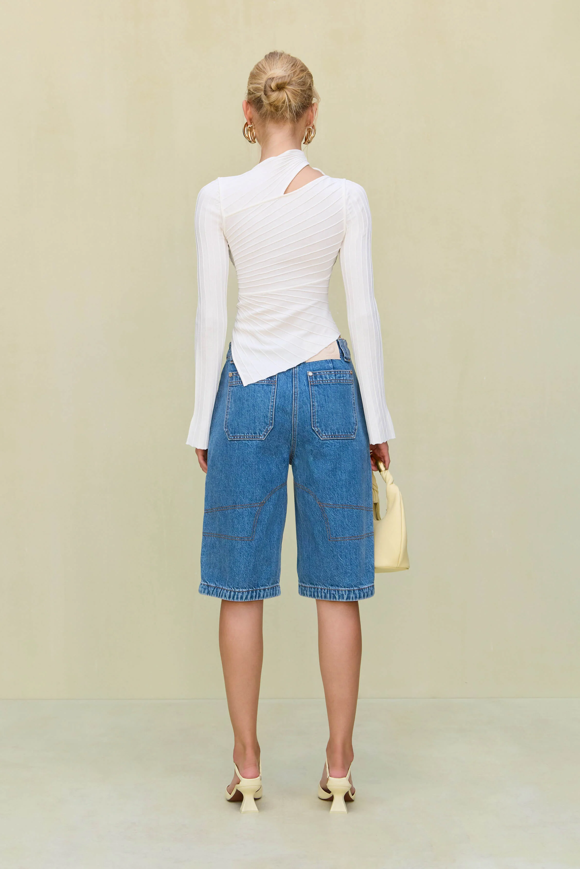 TAYLA KNIT TOP - OFF WHITE