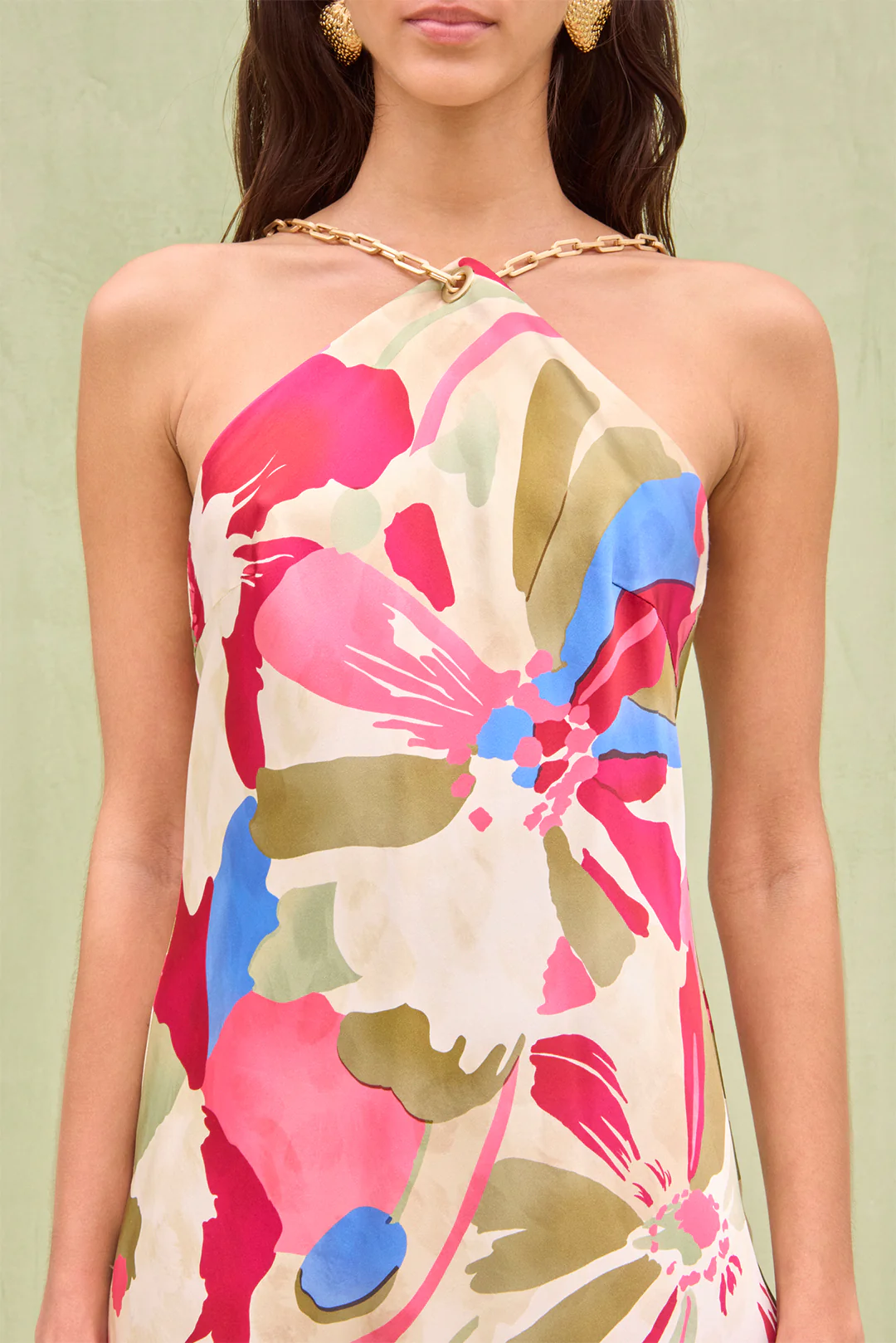 MINNA DRESS - FLORAL ROSETTE