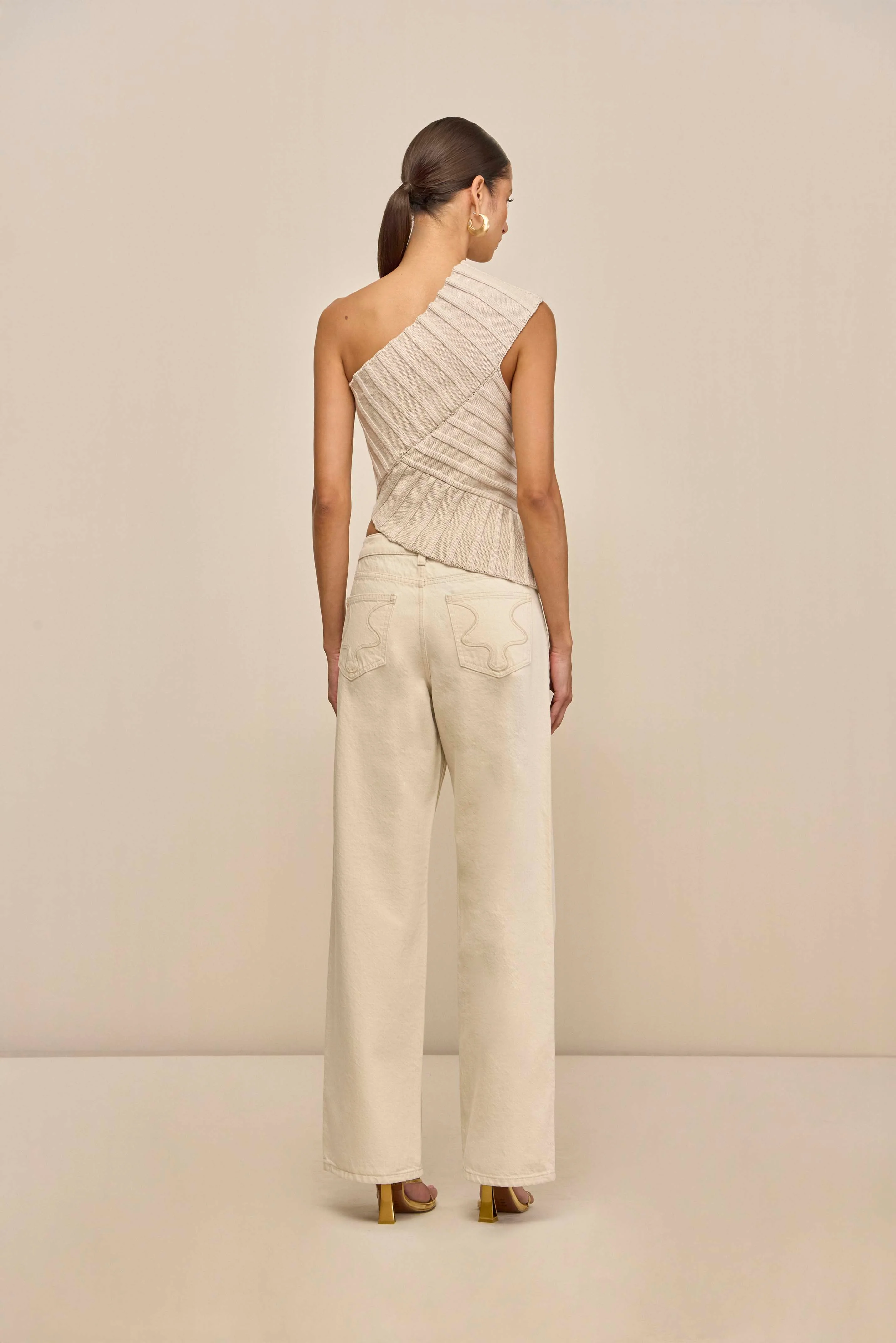 DEL KNIT TOP - MUSHROOM