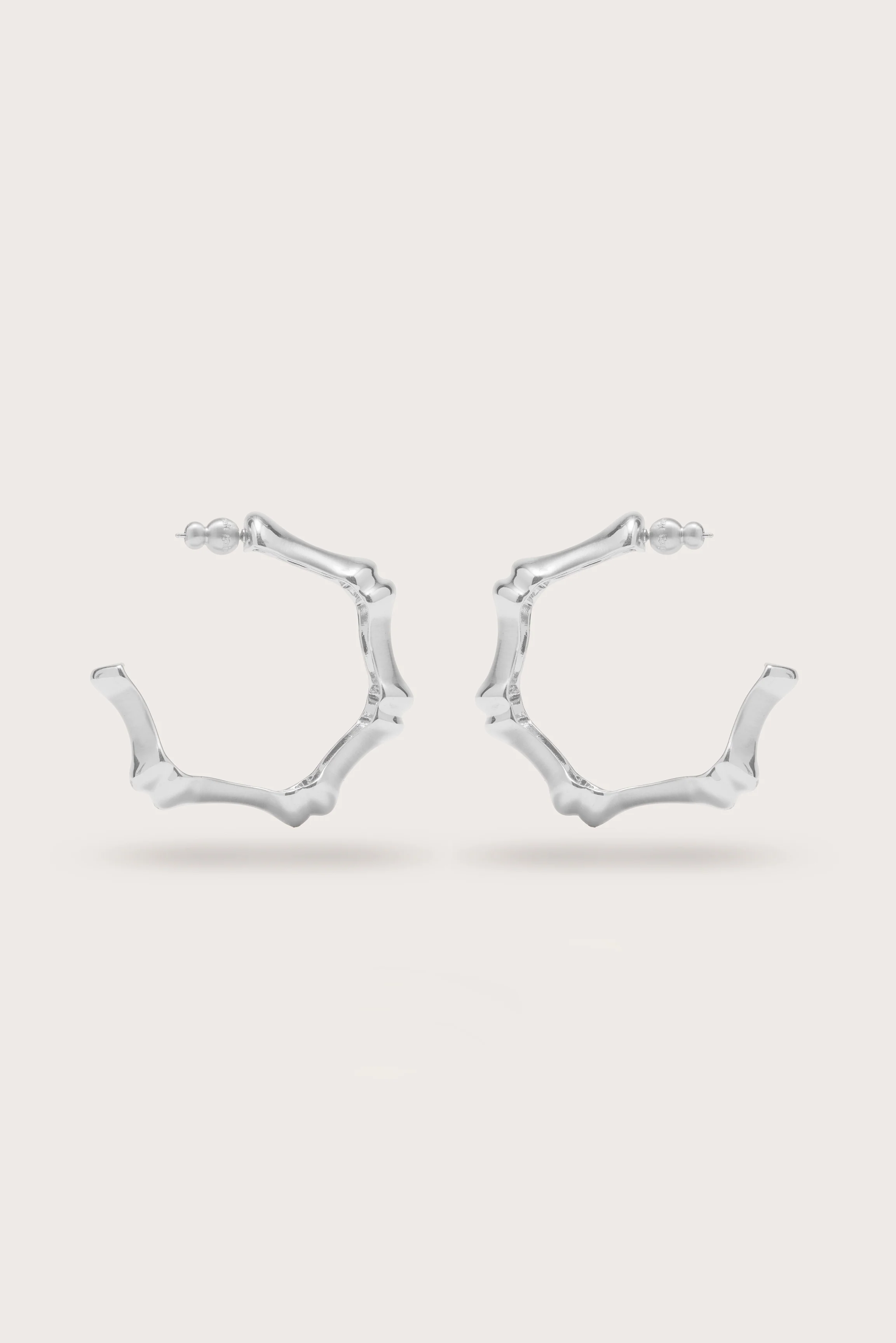 BAMBU EARRING - ANTIQUE SILVER
