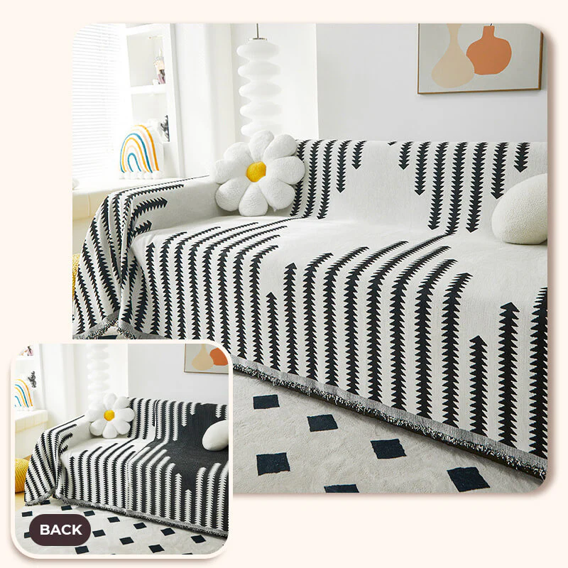 All-seasons Chenille Fabric Double-sided Anti-scratch Home Decoration Couch Cover