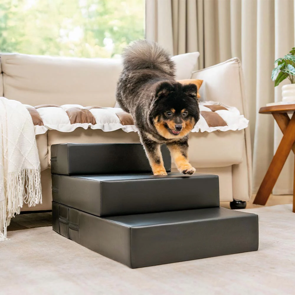 Waterproof Washable PU Leather Modular Multi-Level Pet Stairs