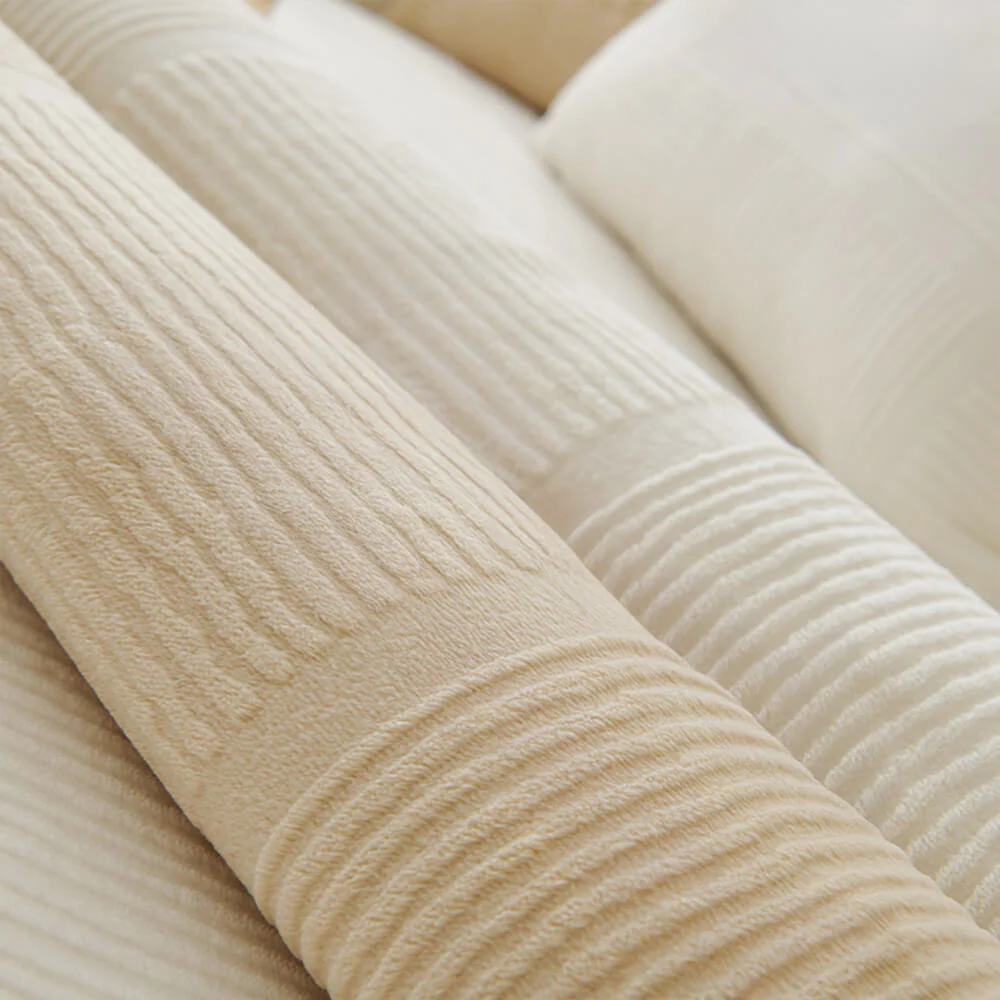 Classic Striped Square Plush Couch Cover