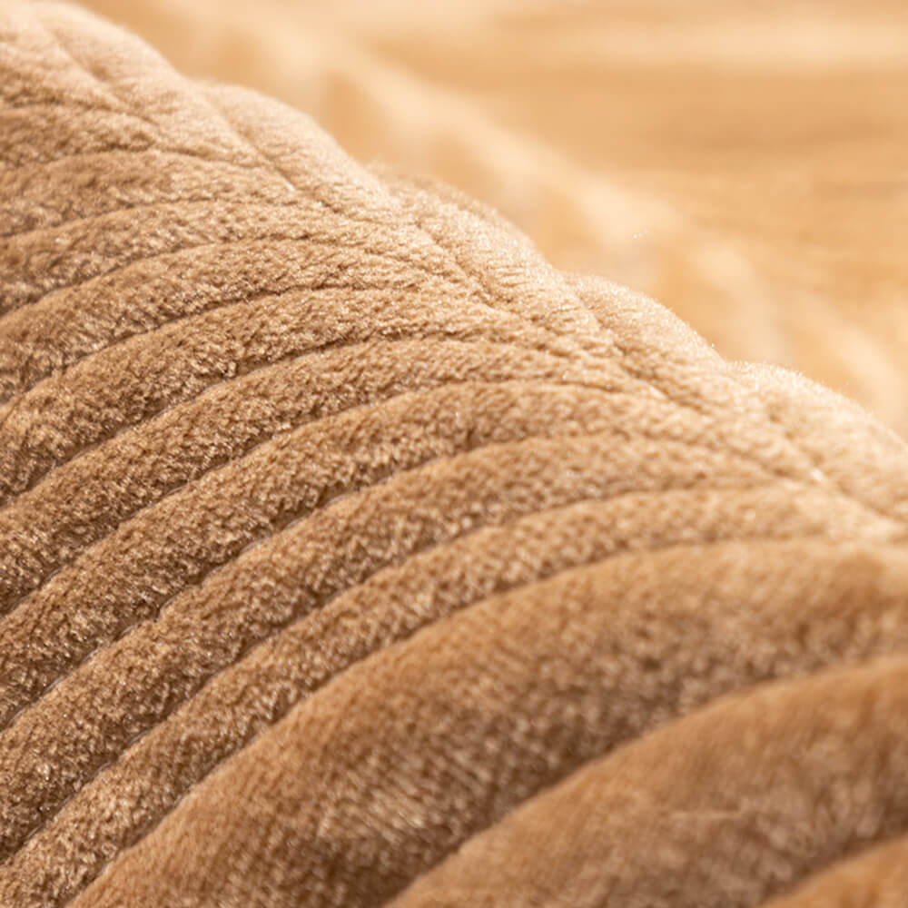 Leaf Patterned Plush Warm Non-Slip Couch Cover