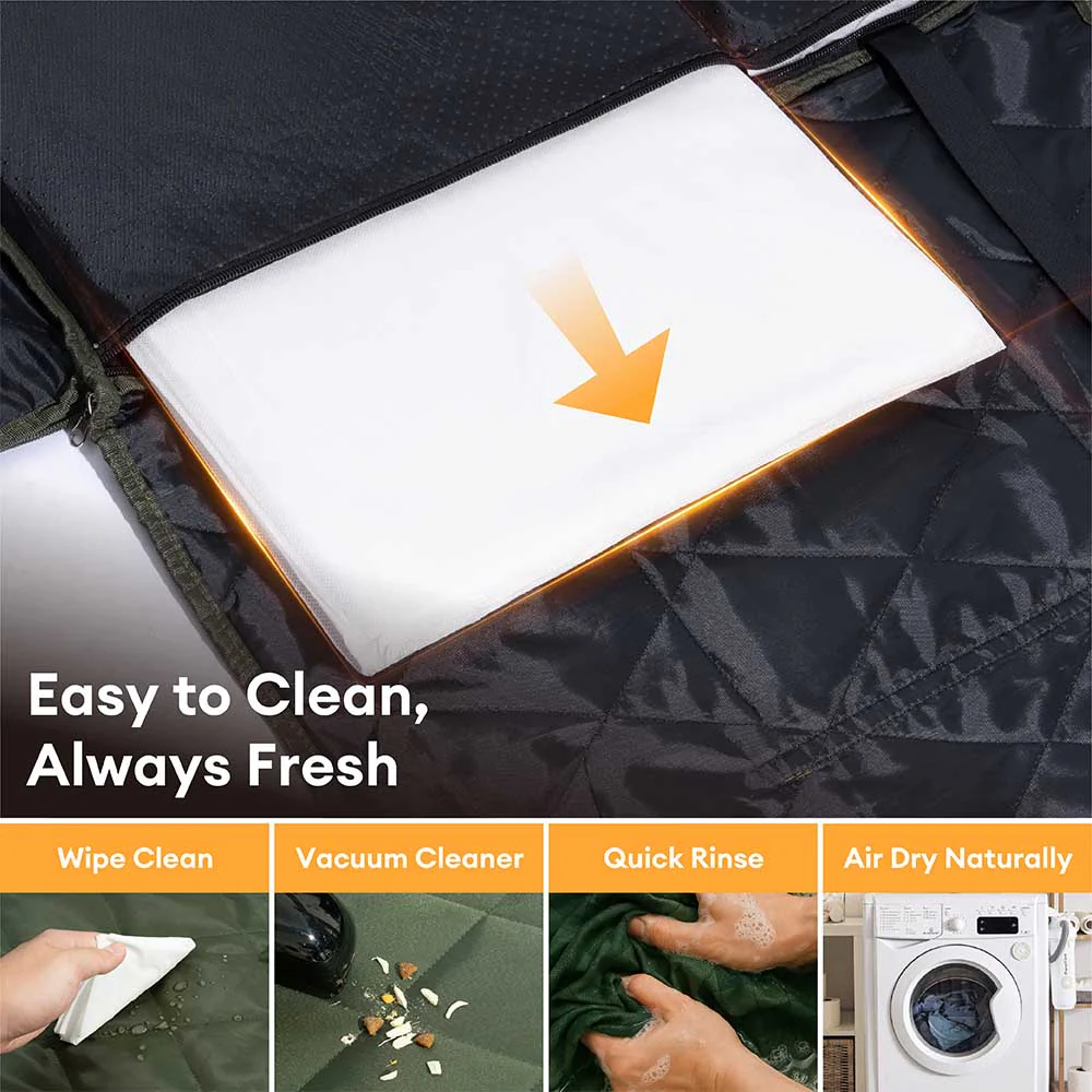 Mobile Bedroom Extra-Large Full Coverage Dog Back Seat Extender - Ideal for Travel & Camping