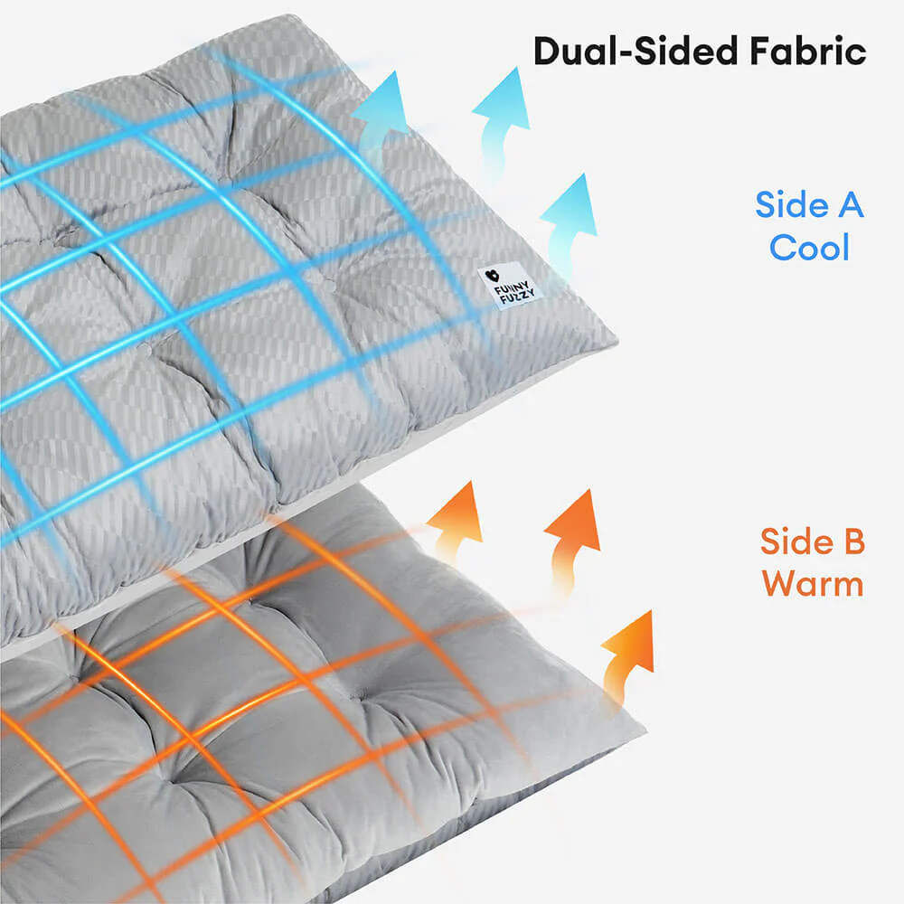 Dual-Sided Cozy Plush Washable Calming Dog Mat
