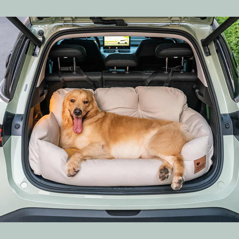 Travel Bolster Safety Medium Large Dog Car Back Seat Beds