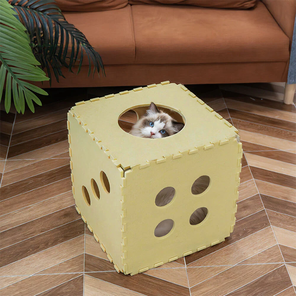Removable Multifunctional Scratch-Resistant Felt Cloth Cat House Cube