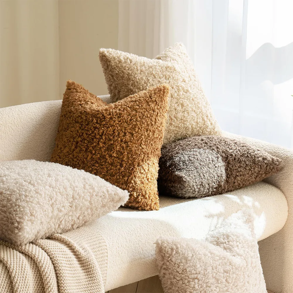 Soft Teddy Velvet Decorative Stylish Sofa Pillow