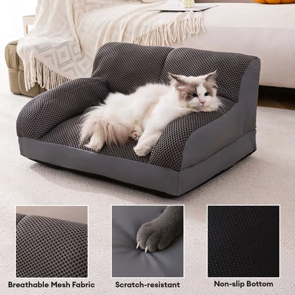 Large Breathable Scratch-Resistant Washable Cats & Dogs Sofa Bed