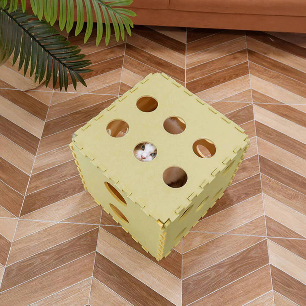 Removable Multifunctional Scratch-Resistant Felt Cloth Cat House Cube
