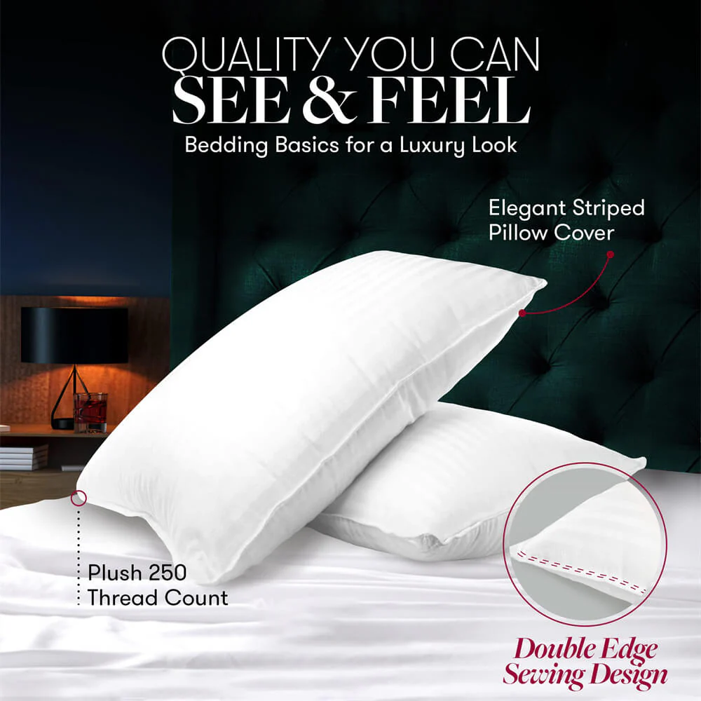 Luxury Hotel Bed Pillows Neck Support Fluffy Pillows Set
