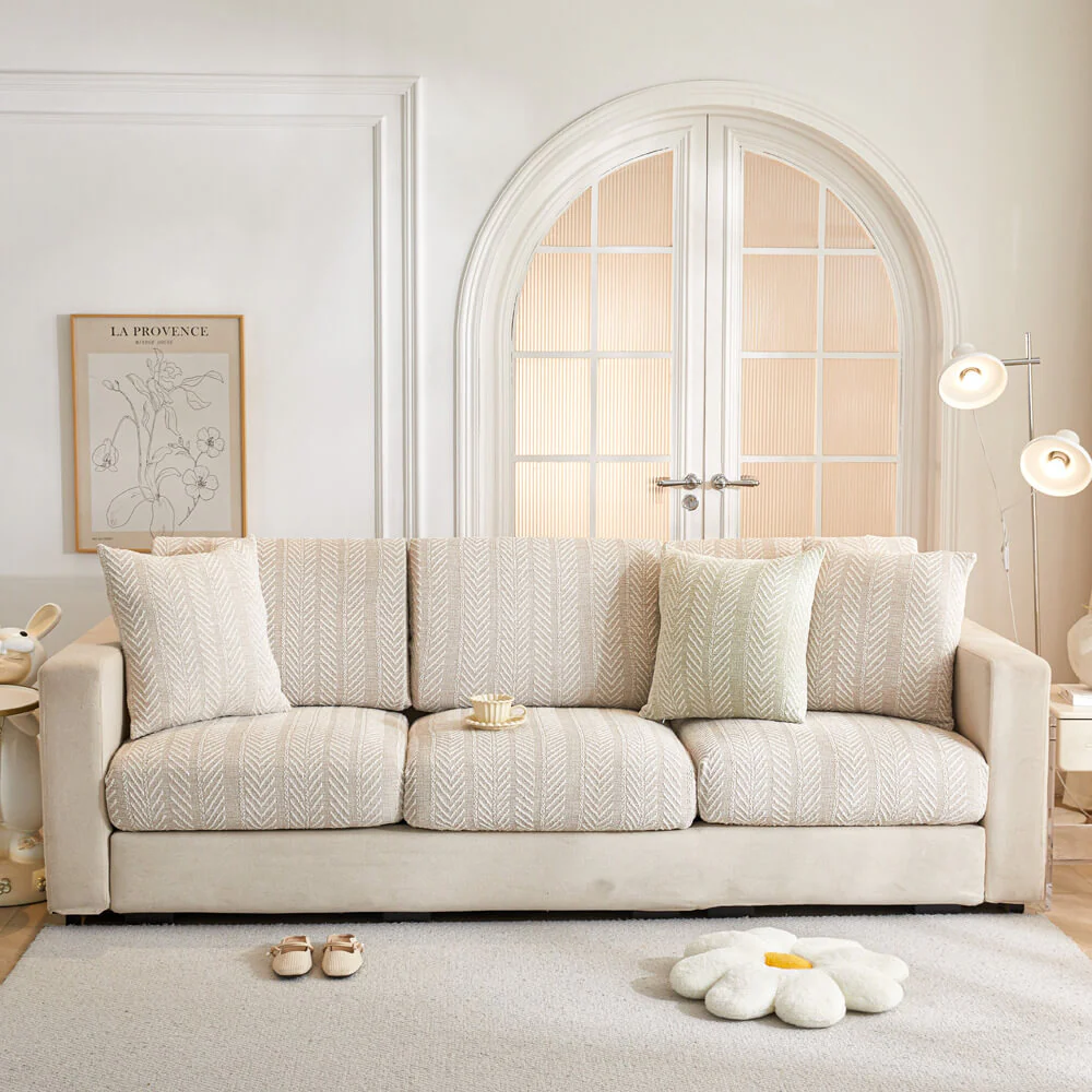 Herringbone Chenille Anti-Slip Magic Couch Cover