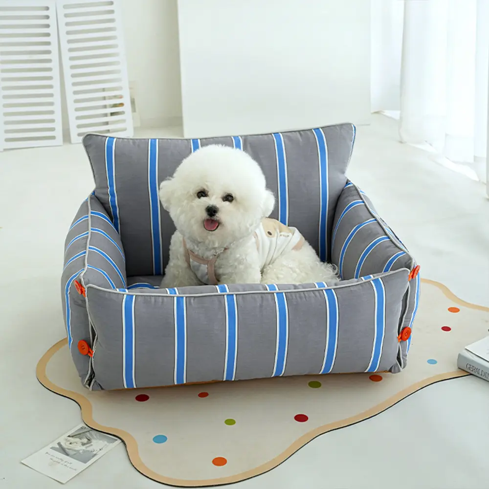 Cotton Comfort Calming Bed Dog Sofa Bed