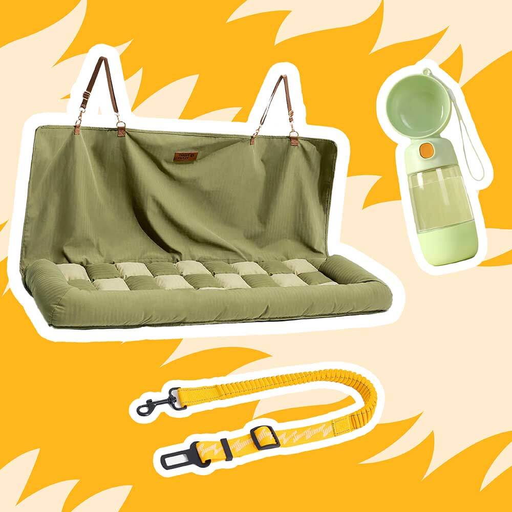 For Large Dog - Cozy Safety Car Trips Bundle -3pcs