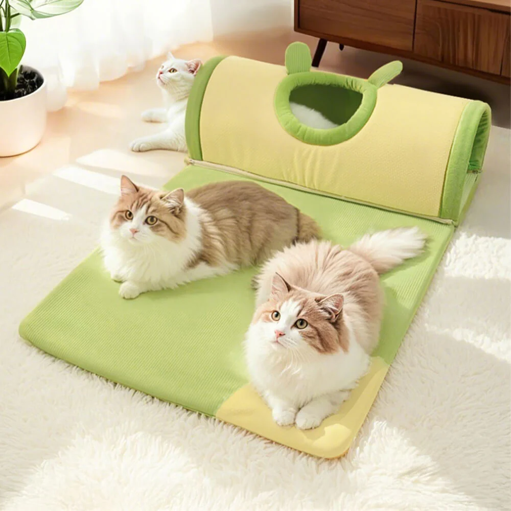 Cozy Spacious Play and Sleep Cat Tunnel Bed