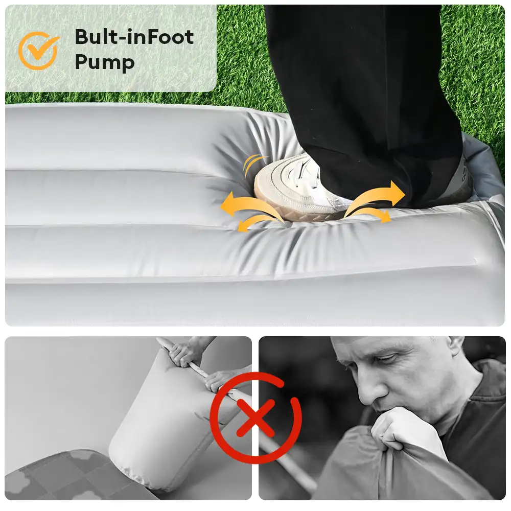 Portable Multi-function Water-resistant Scratch Resistant Inflatable Dog Bed