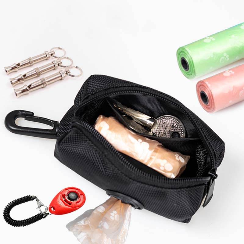 Portable Oxford Fabric Dog Walking Bag Dog Waste Bags Dispenser