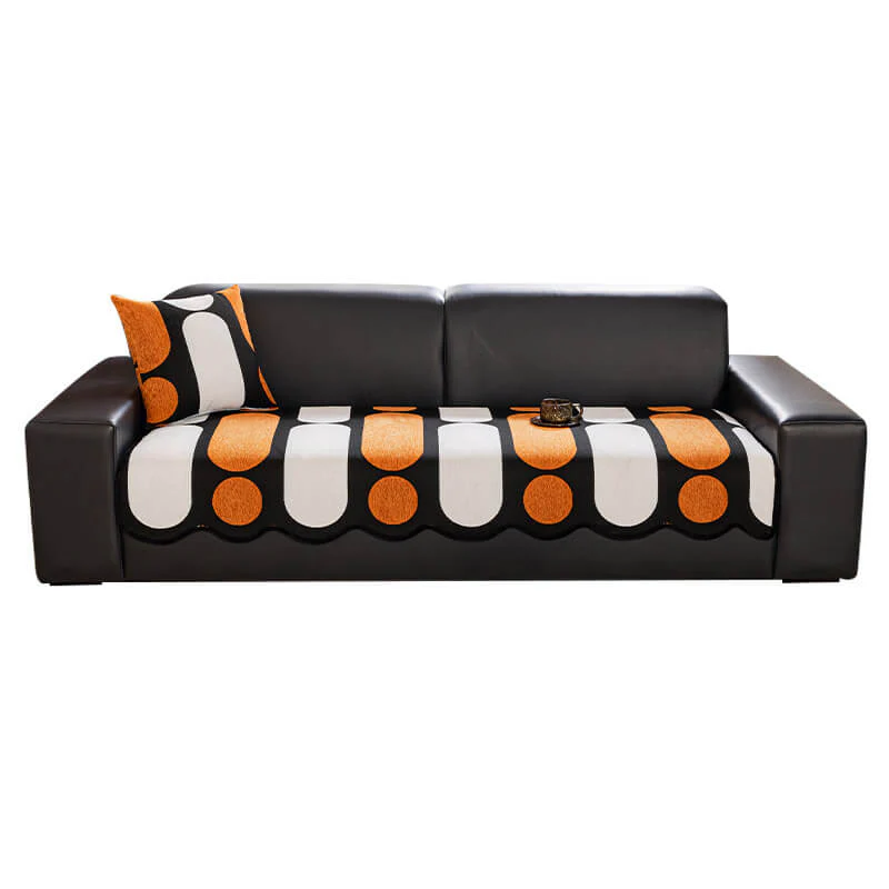 Modern Irregular-Shaped Chenille Scratch-Resistant Couch Cover